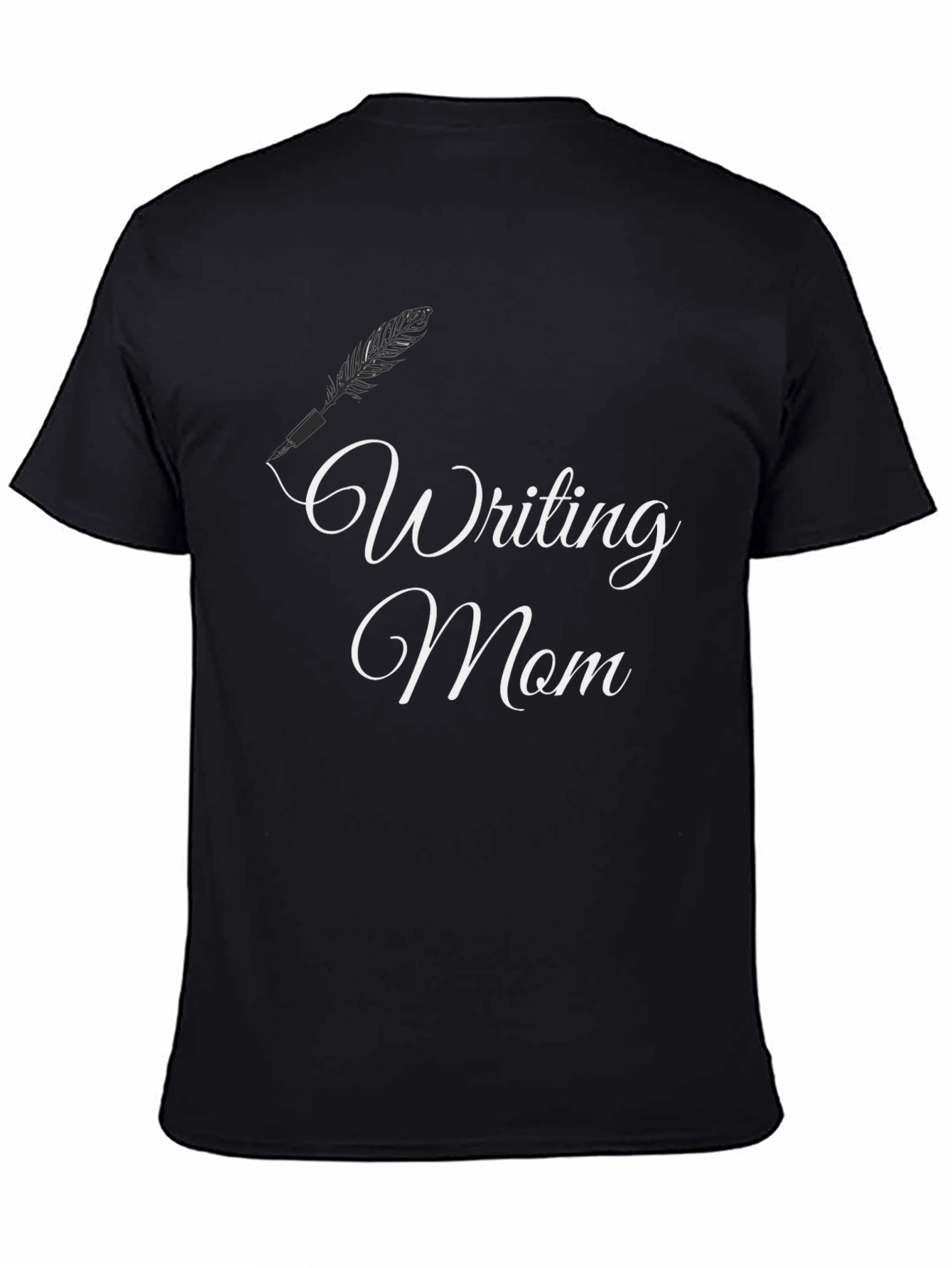 Writing Mom Black T-Shirt