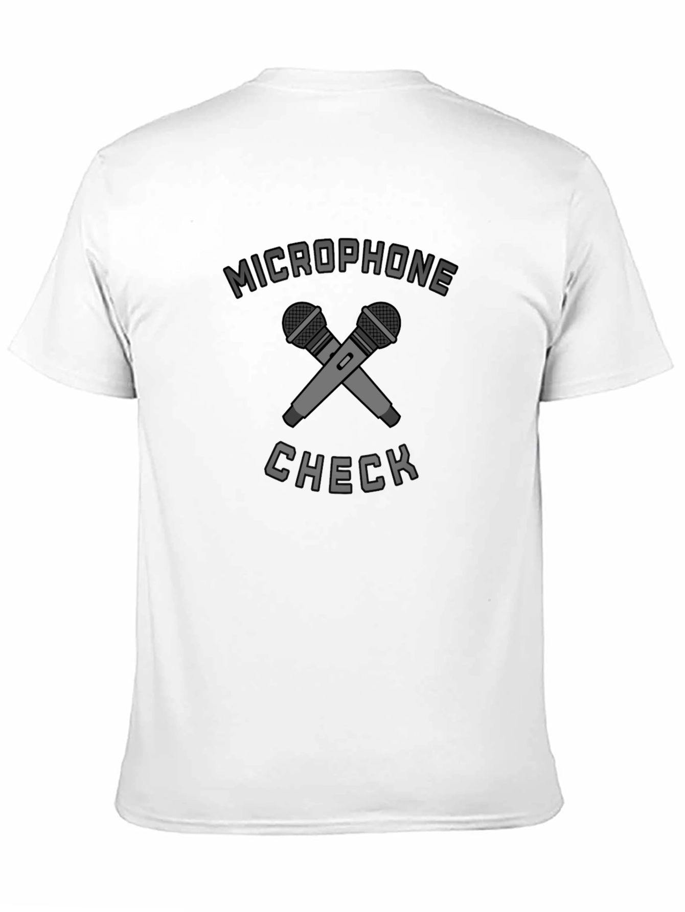 Microphone Check Graphic Tee - Musician T-Shirt