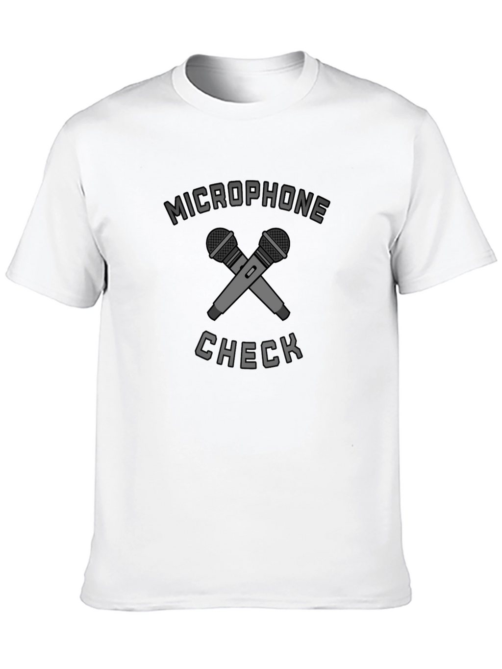 Microphone Check Graphic Tee - Musician T-Shirt