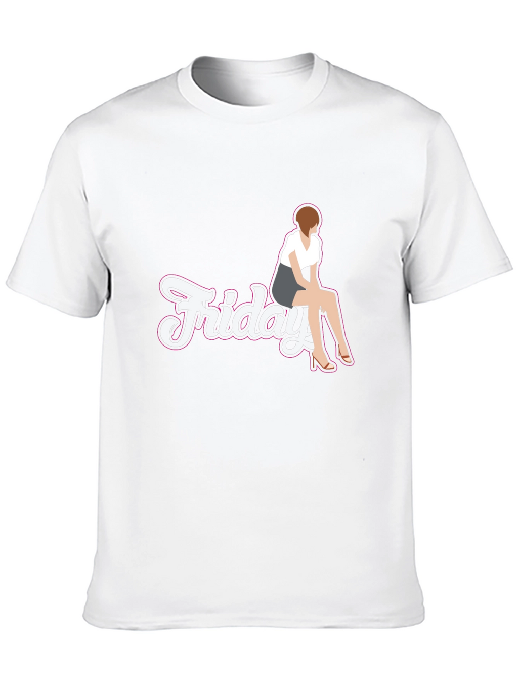 Friday Girl Graphic Tee - Casual Black T-Shirt