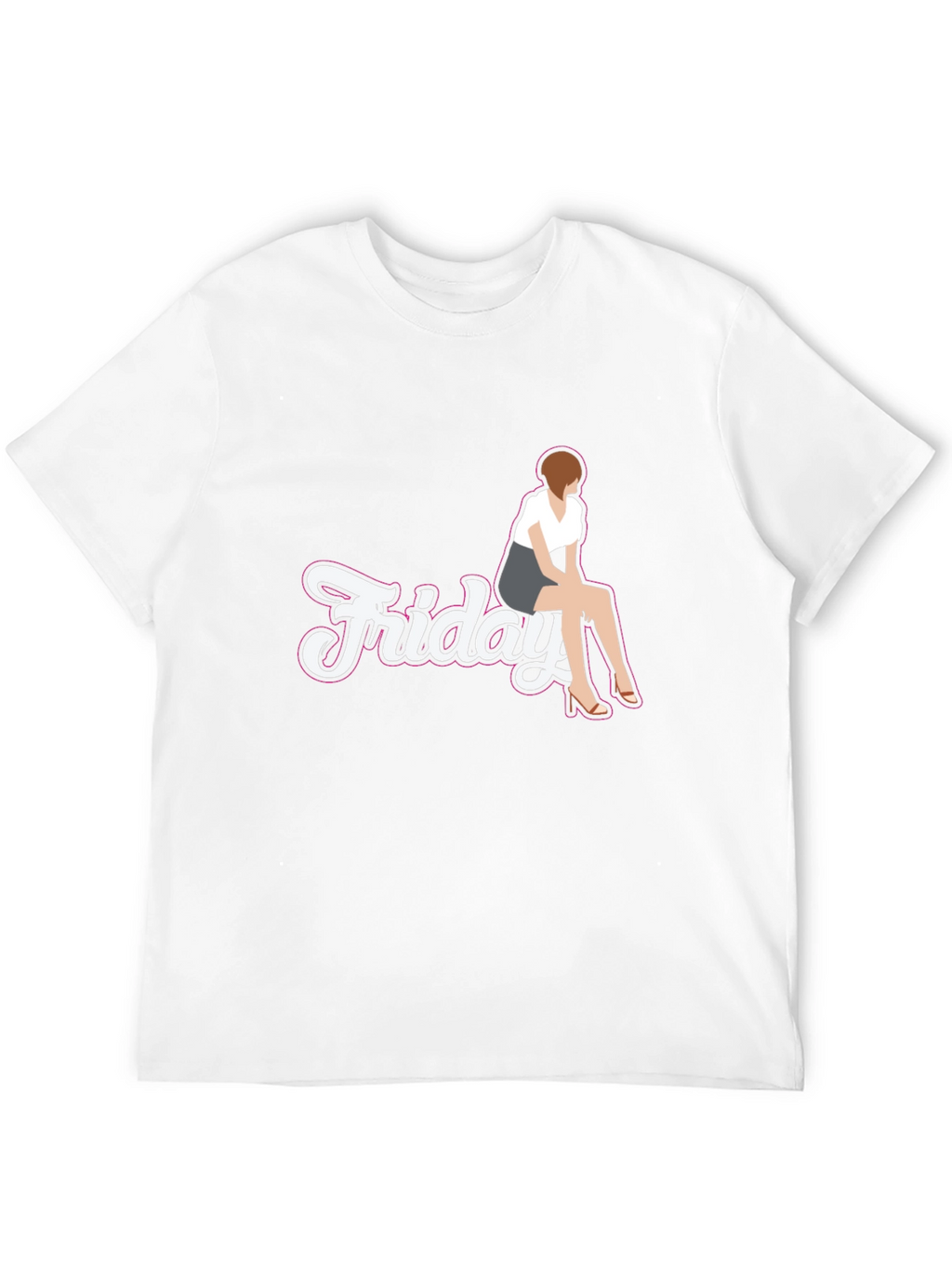 Friday Girl Graphic Tee - Casual Black T-Shirt
