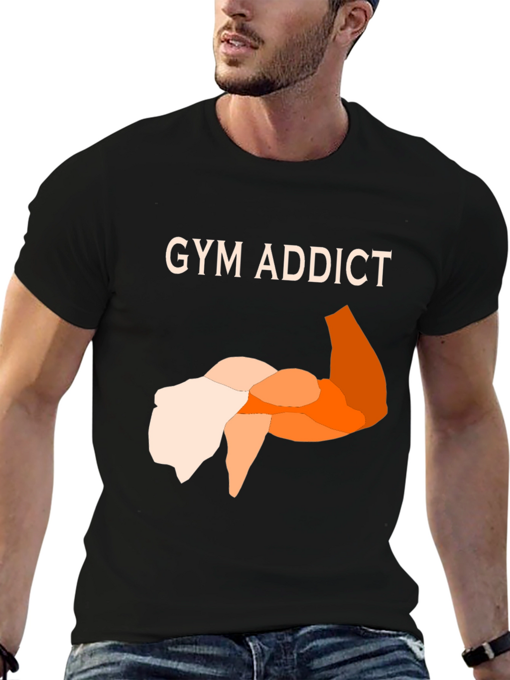 Gym Addict Graphic T-Shirt - Fitness Apparel