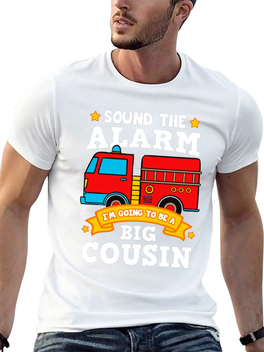 Sound the Alarm! Big Cousin Firetruck T-Shirt