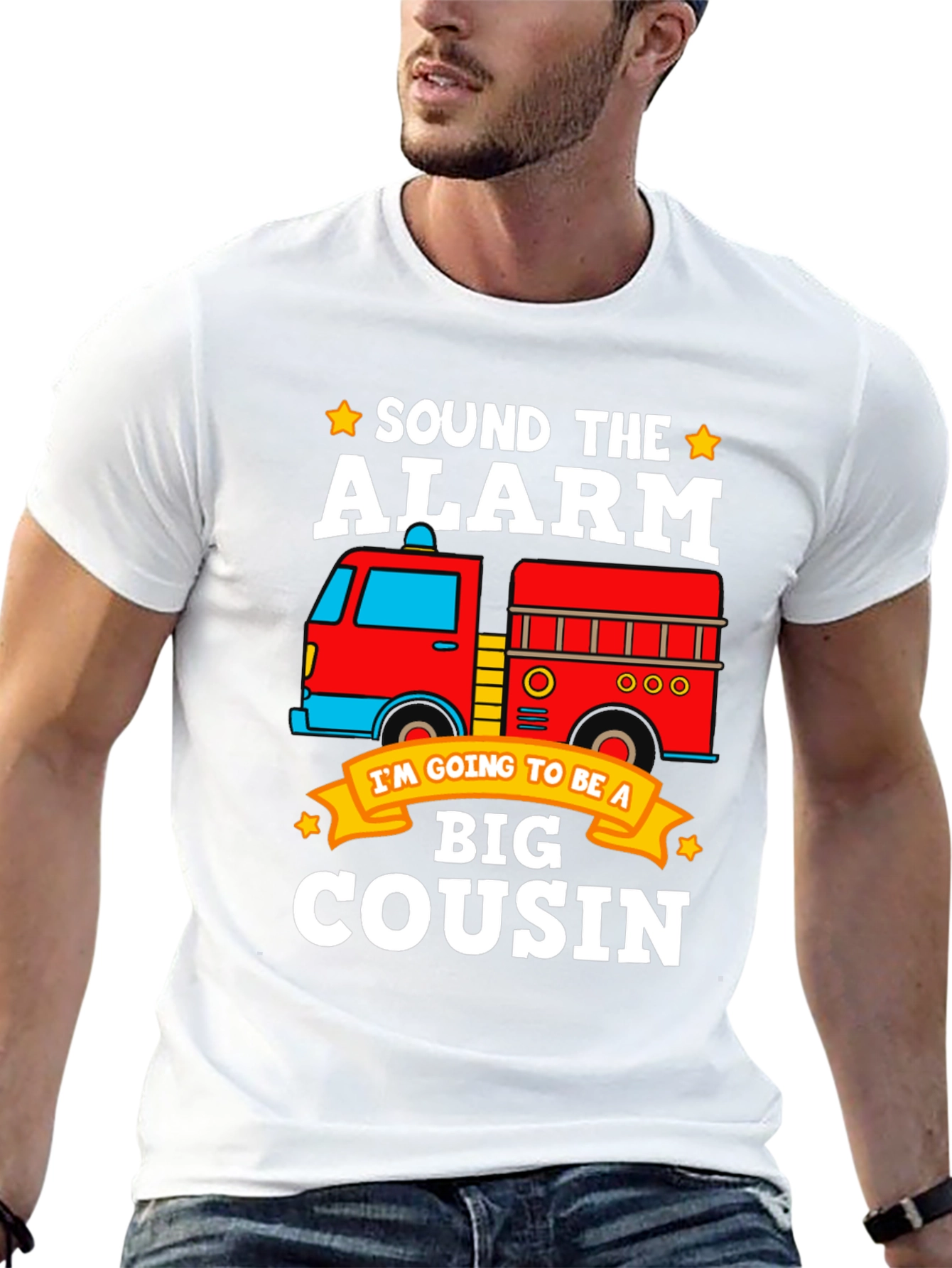 Sound the Alarm! Big Cousin Firetruck T-Shirt