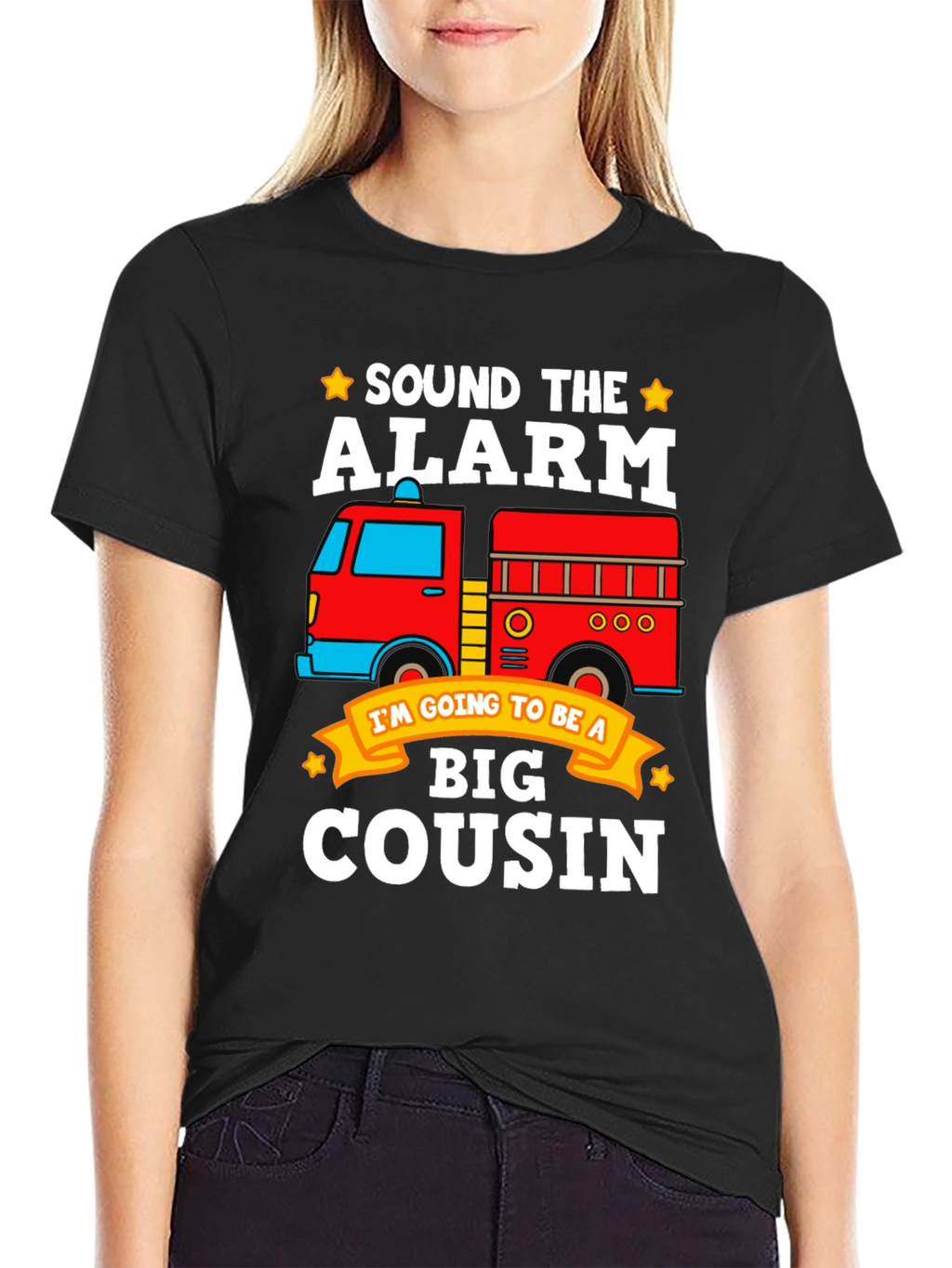 Sound the Alarm! Big Cousin Firetruck T-Shirt
