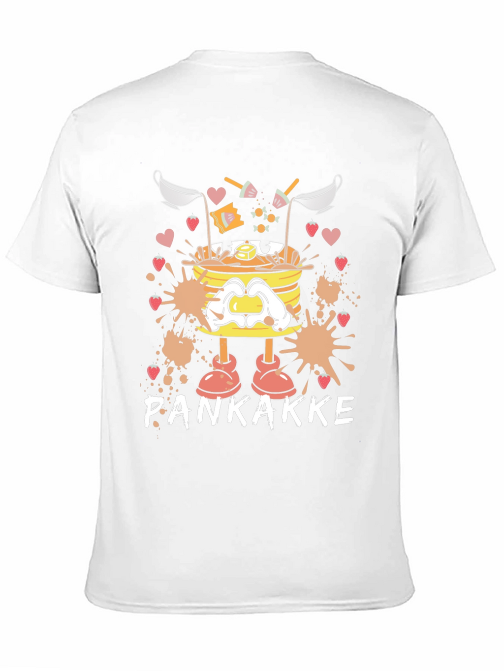 Pankakke Cartoon Graphic T-Shirt