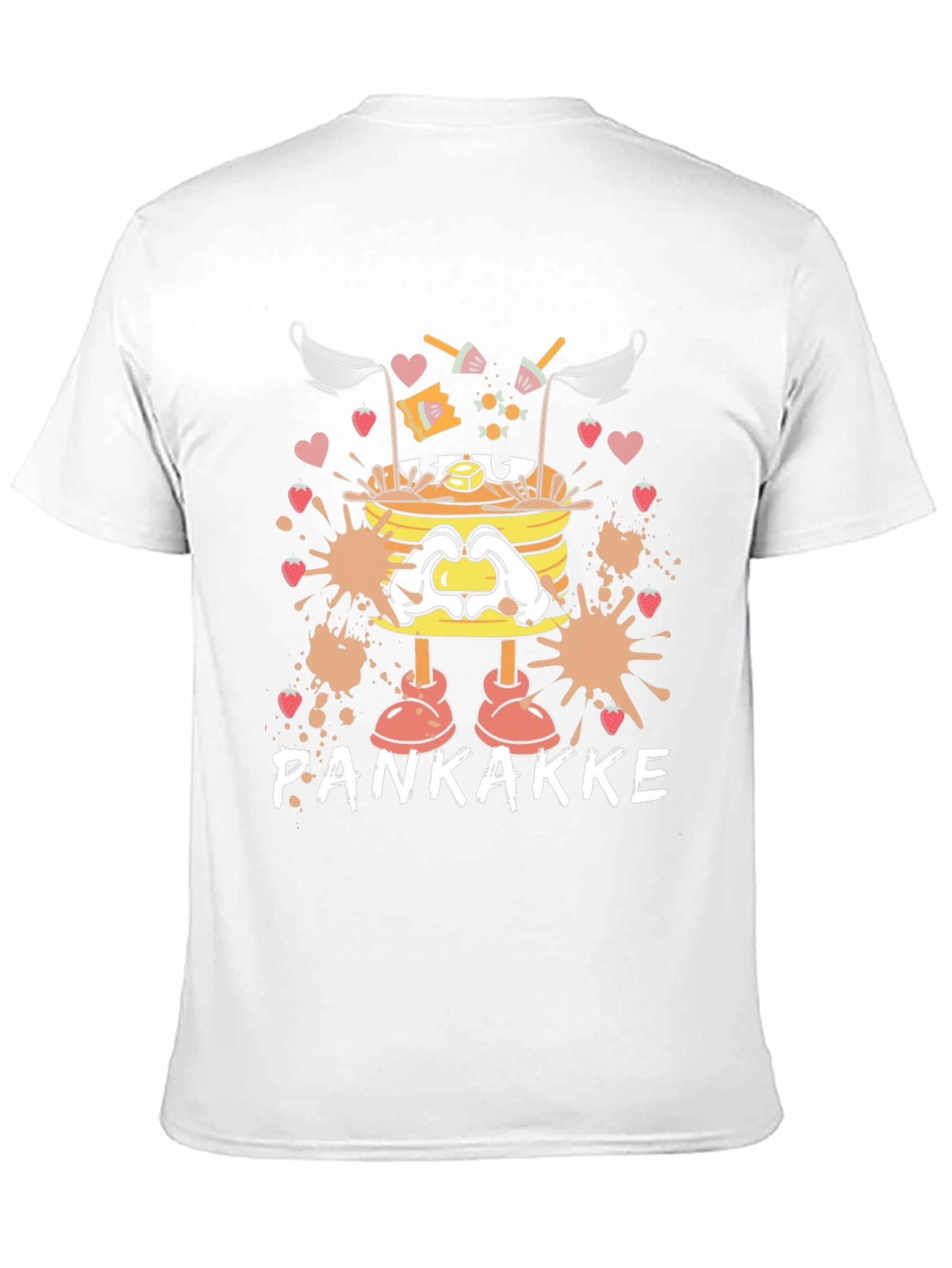 Pankakke Cartoon Graphic T-Shirt