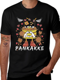 Pankakke Cartoon Graphic T-Shirt