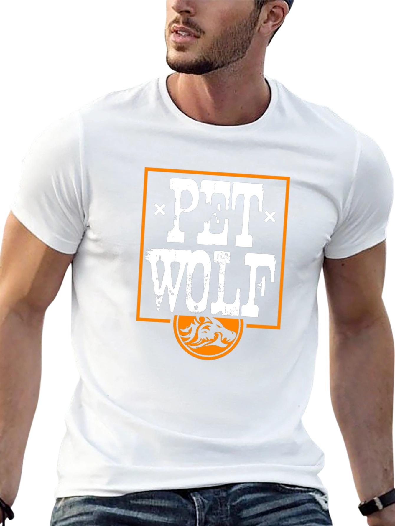 Pet Wolf Graphic Tee - Cool Animal Lover T-Shirt
