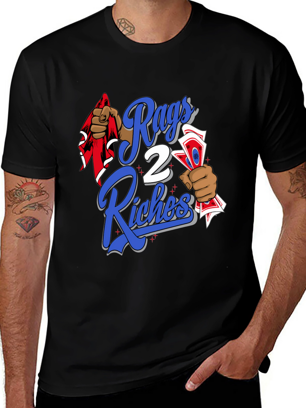 Rags 2 Riches Graphic T-Shirt