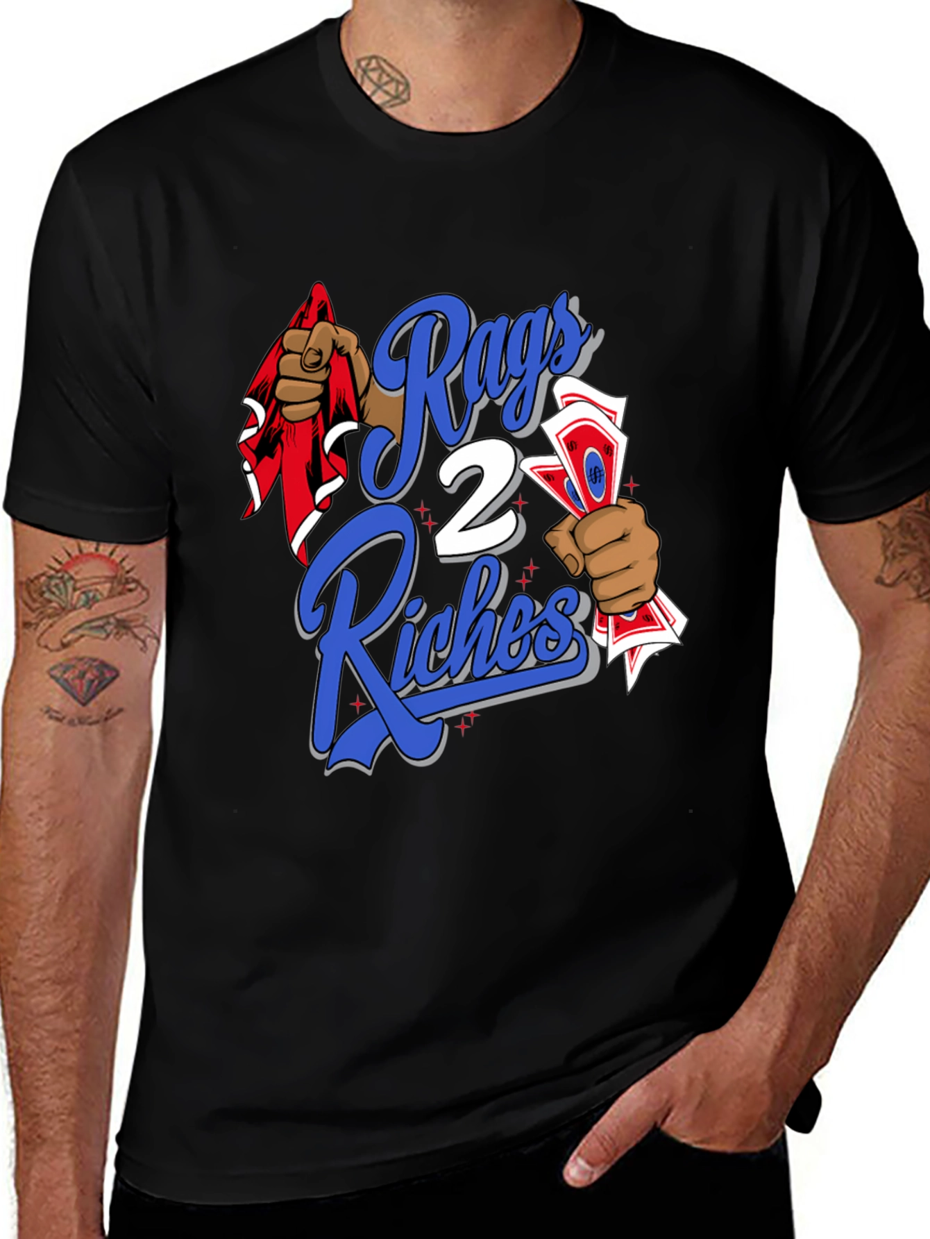 Rags 2 Riches Graphic T-Shirt