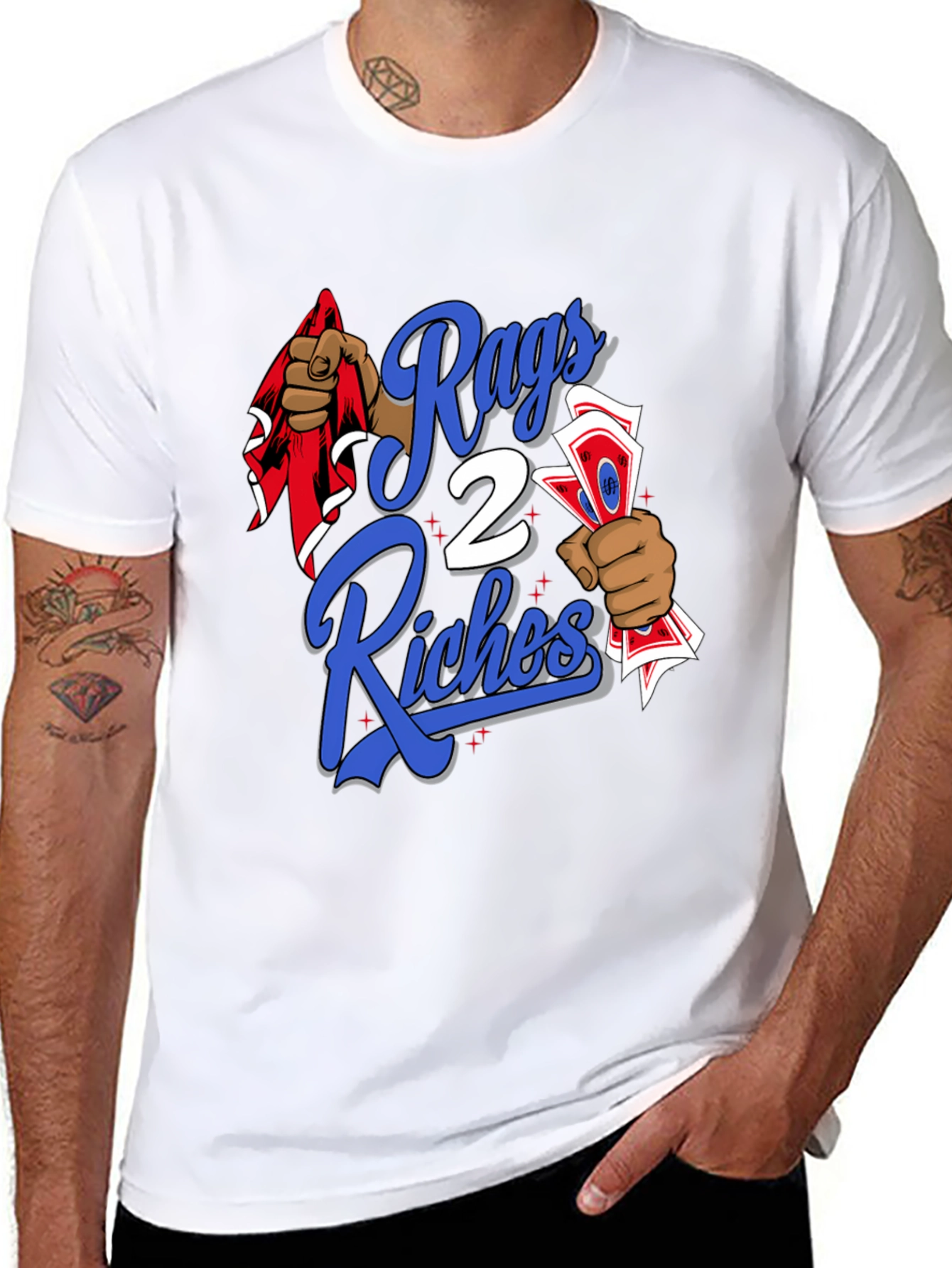 Rags 2 Riches Graphic T-Shirt