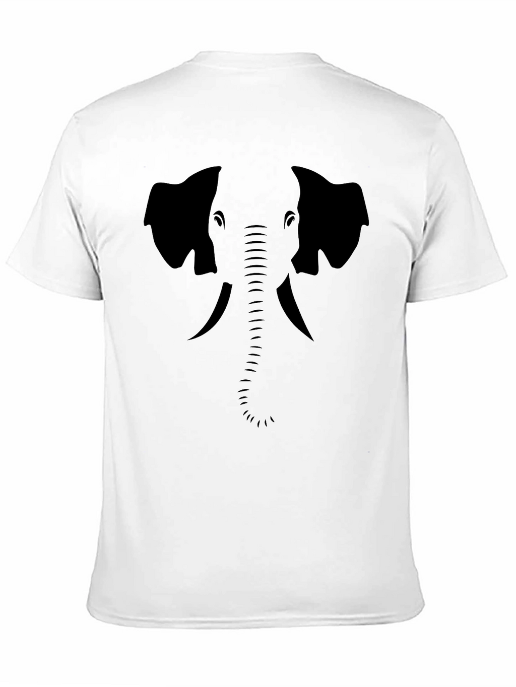 Elephant Silhouette Black T-Shirt - Stylish Animal Graphic Tee