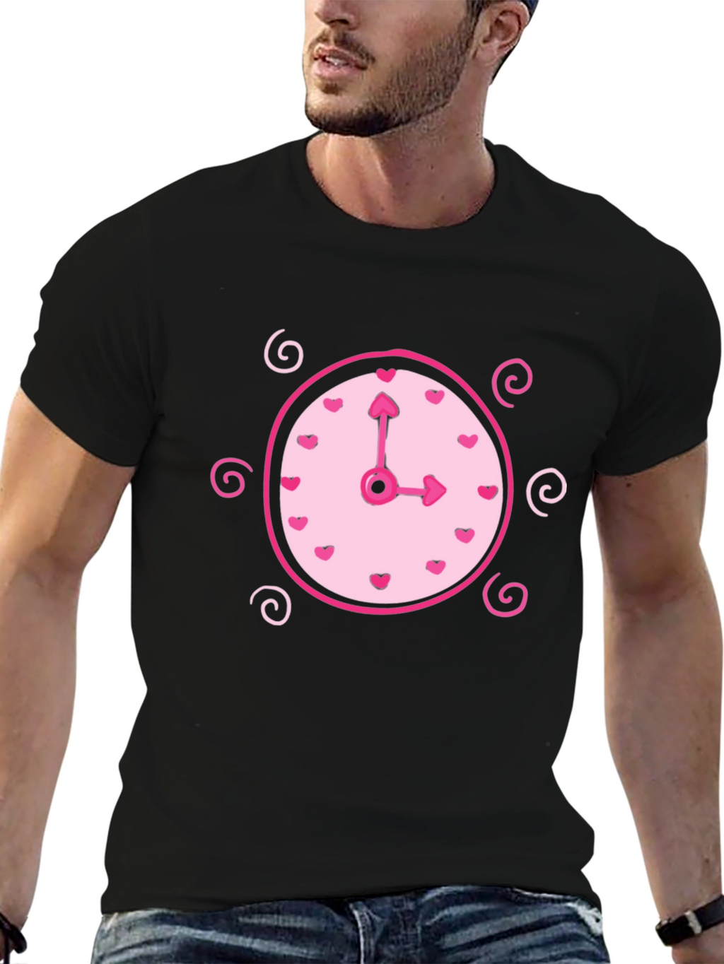 Whimsical Clock Heart T-Shirt