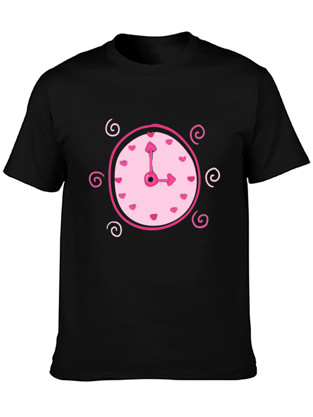 Whimsical Clock Heart T-Shirt