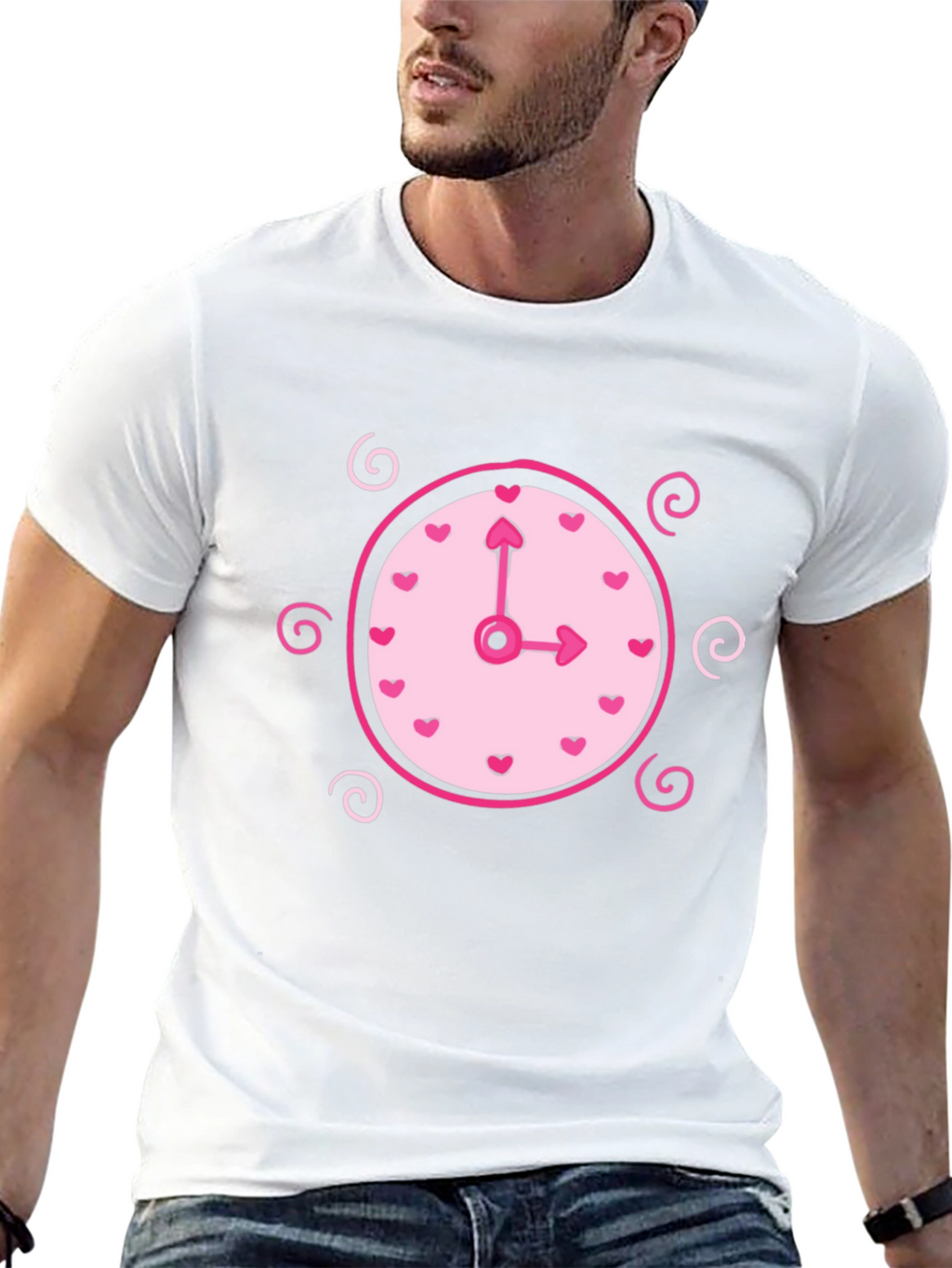 Whimsical Clock Heart T-Shirt