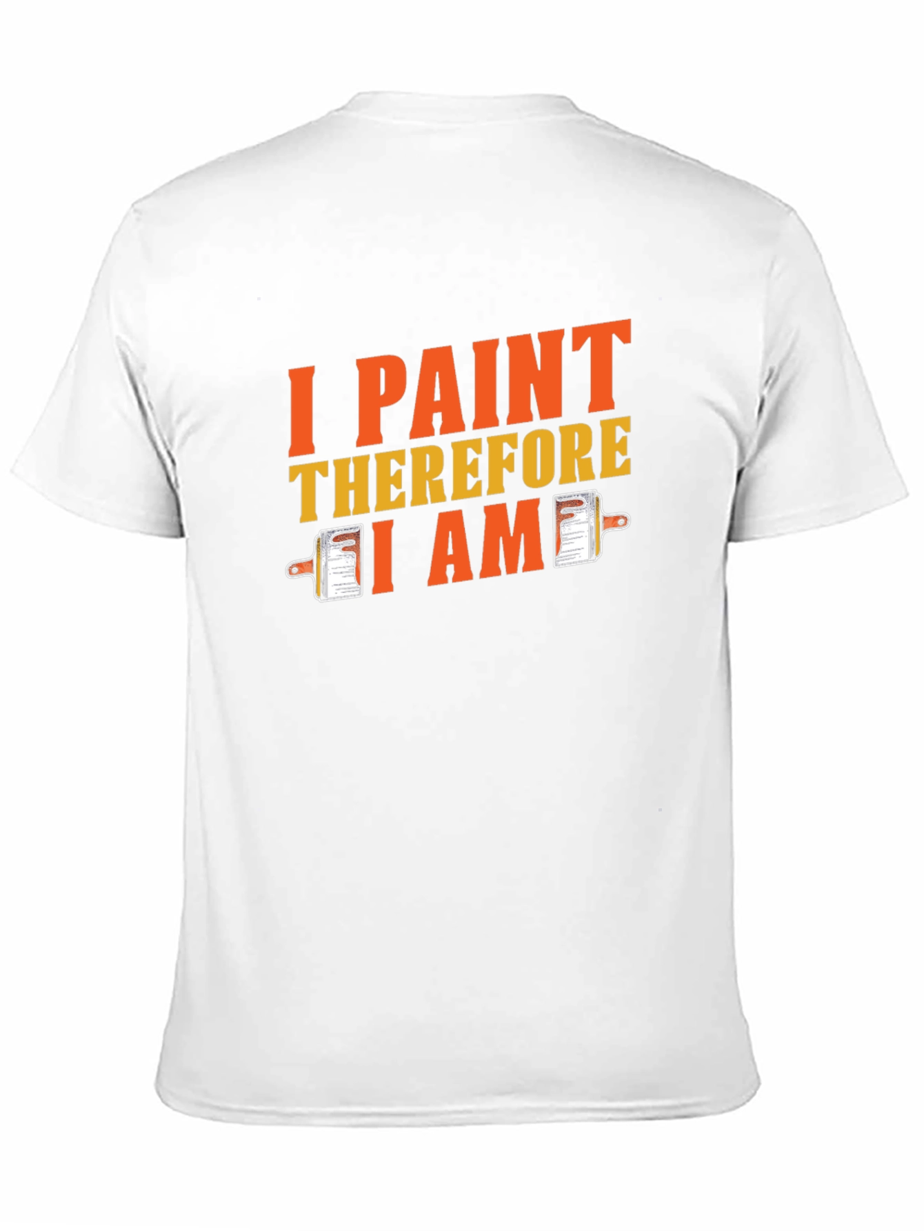 I Paint Therefore I Am Black Graphic T-Shirt
