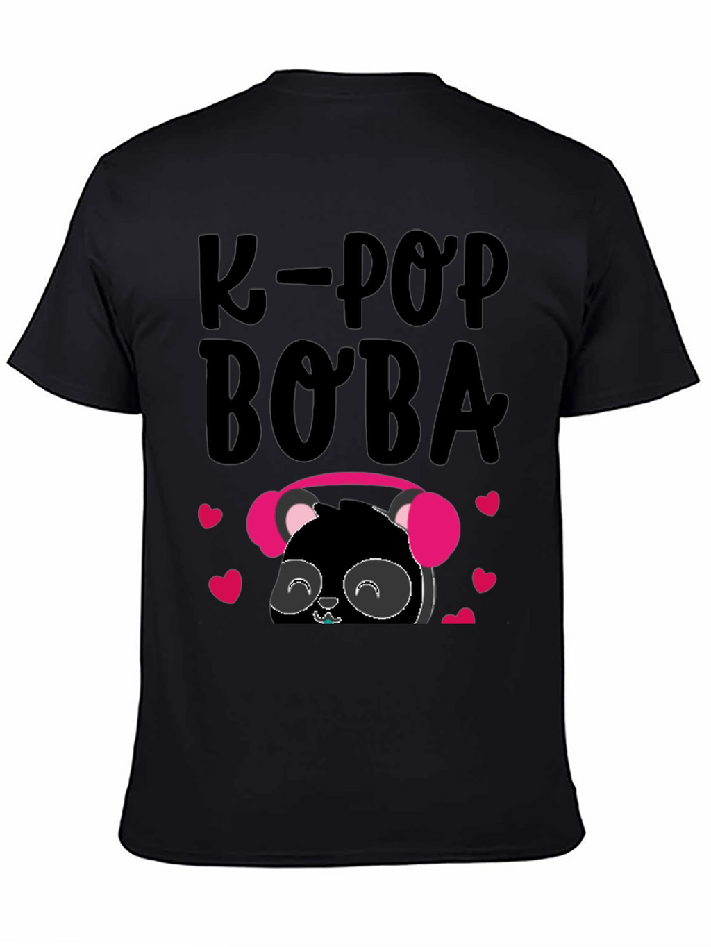 K-Pop Boba Panda Graphic T-Shirt