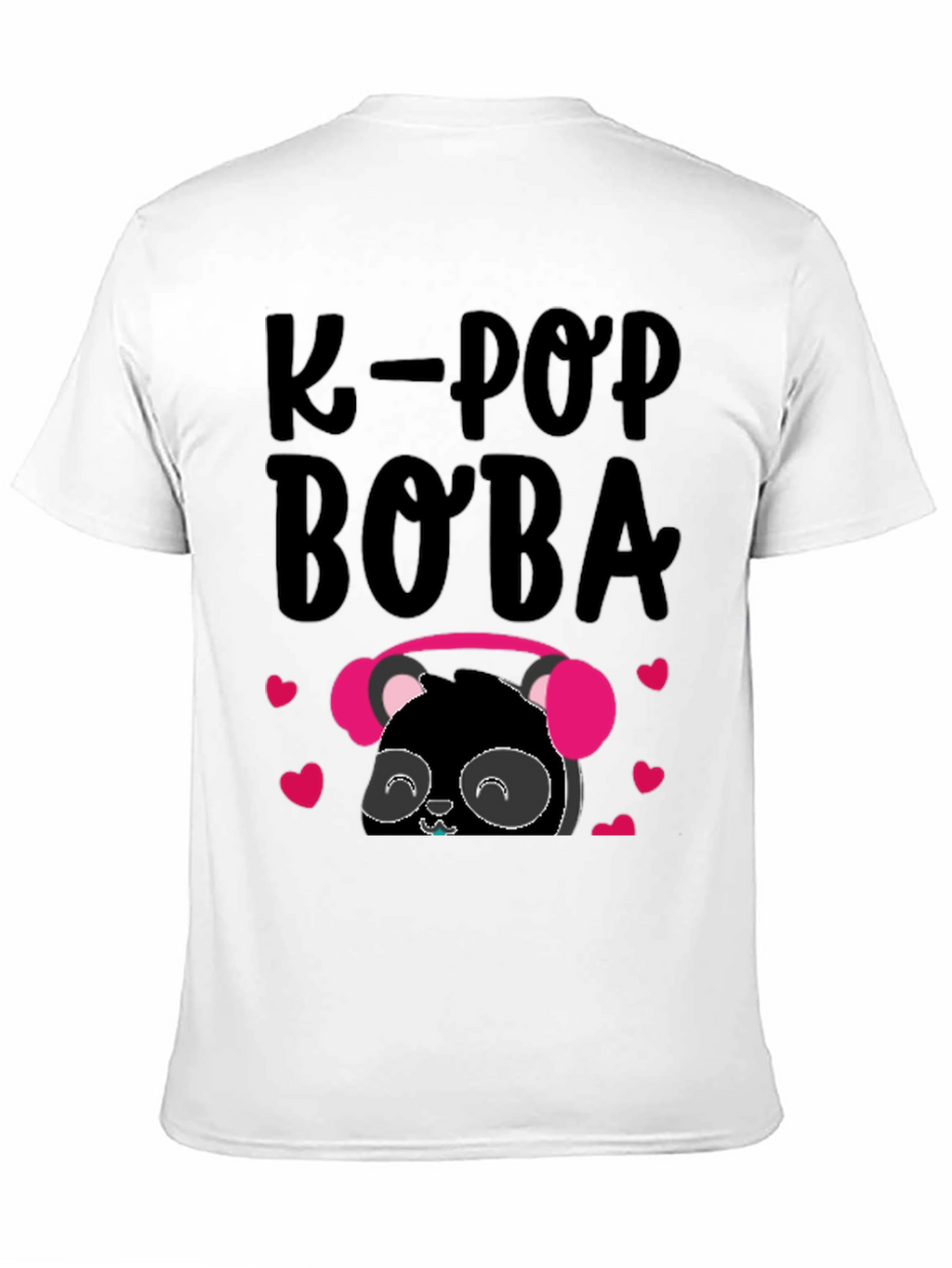 K-Pop Boba Panda Graphic T-Shirt