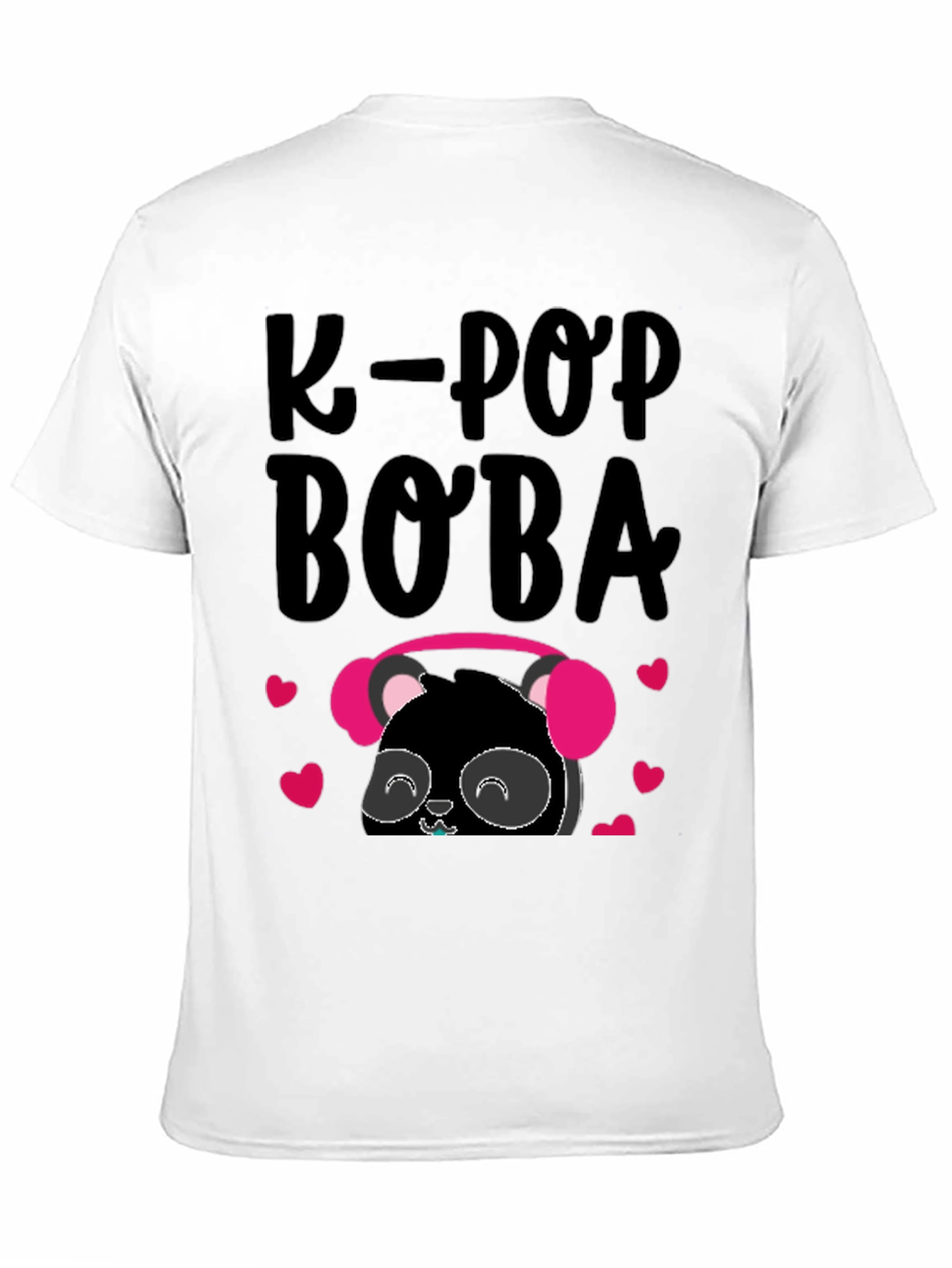 K-Pop Boba Panda Graphic T-Shirt