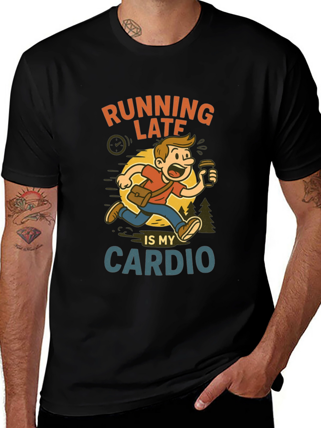 Running Late Cardio Graphic Tee