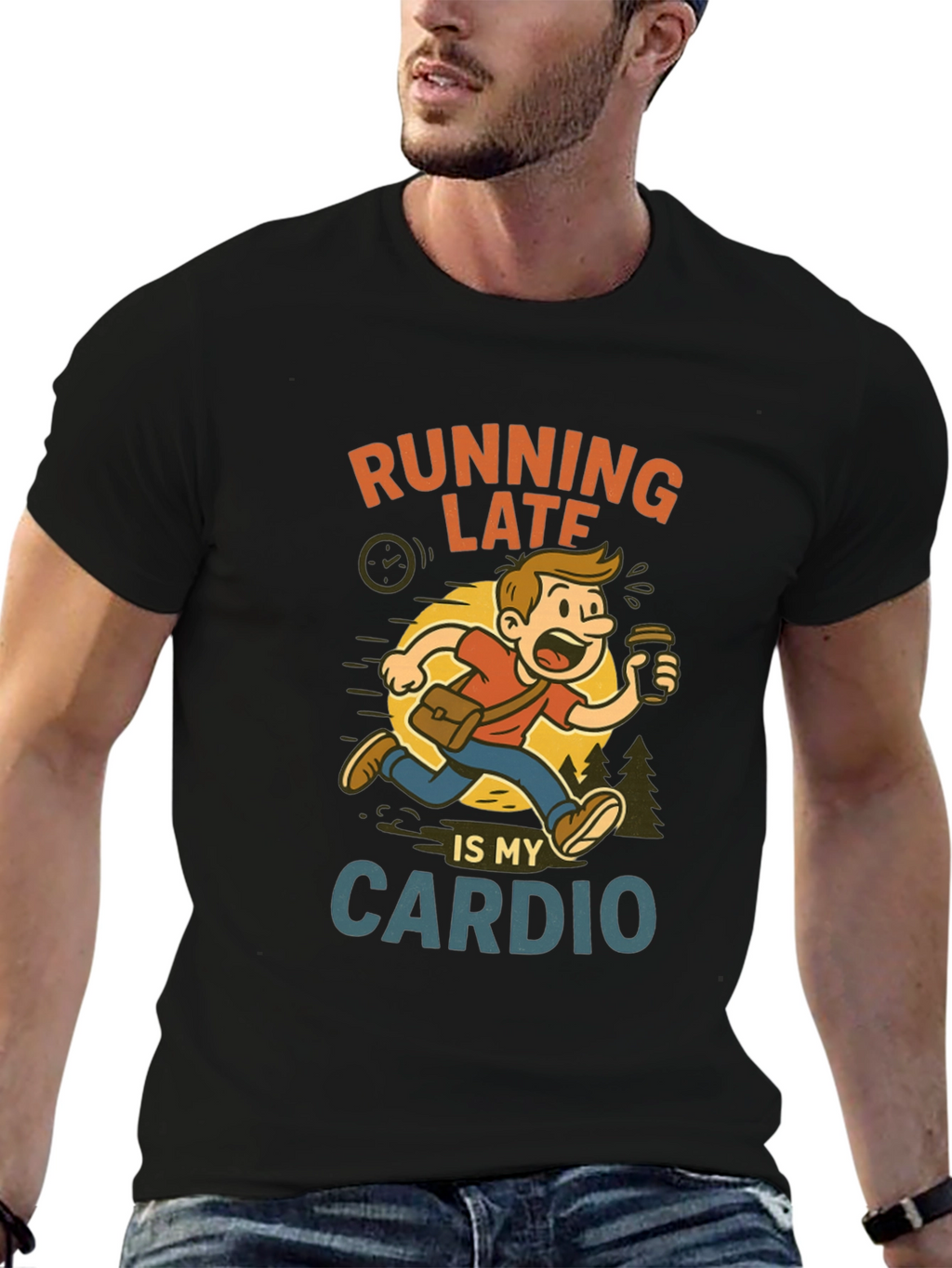 Running Late Cardio Graphic Tee
