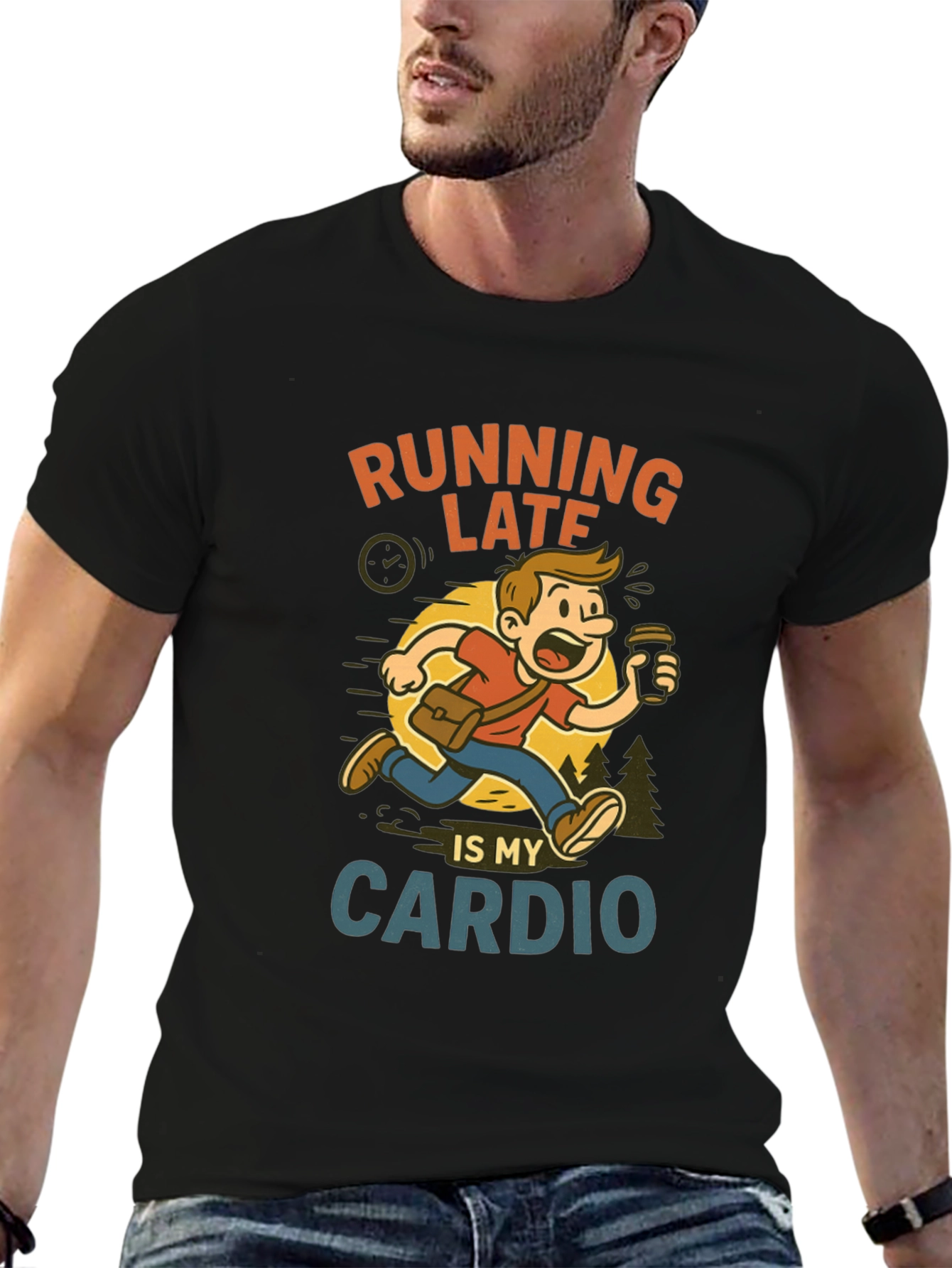 Running Late Cardio Graphic Tee