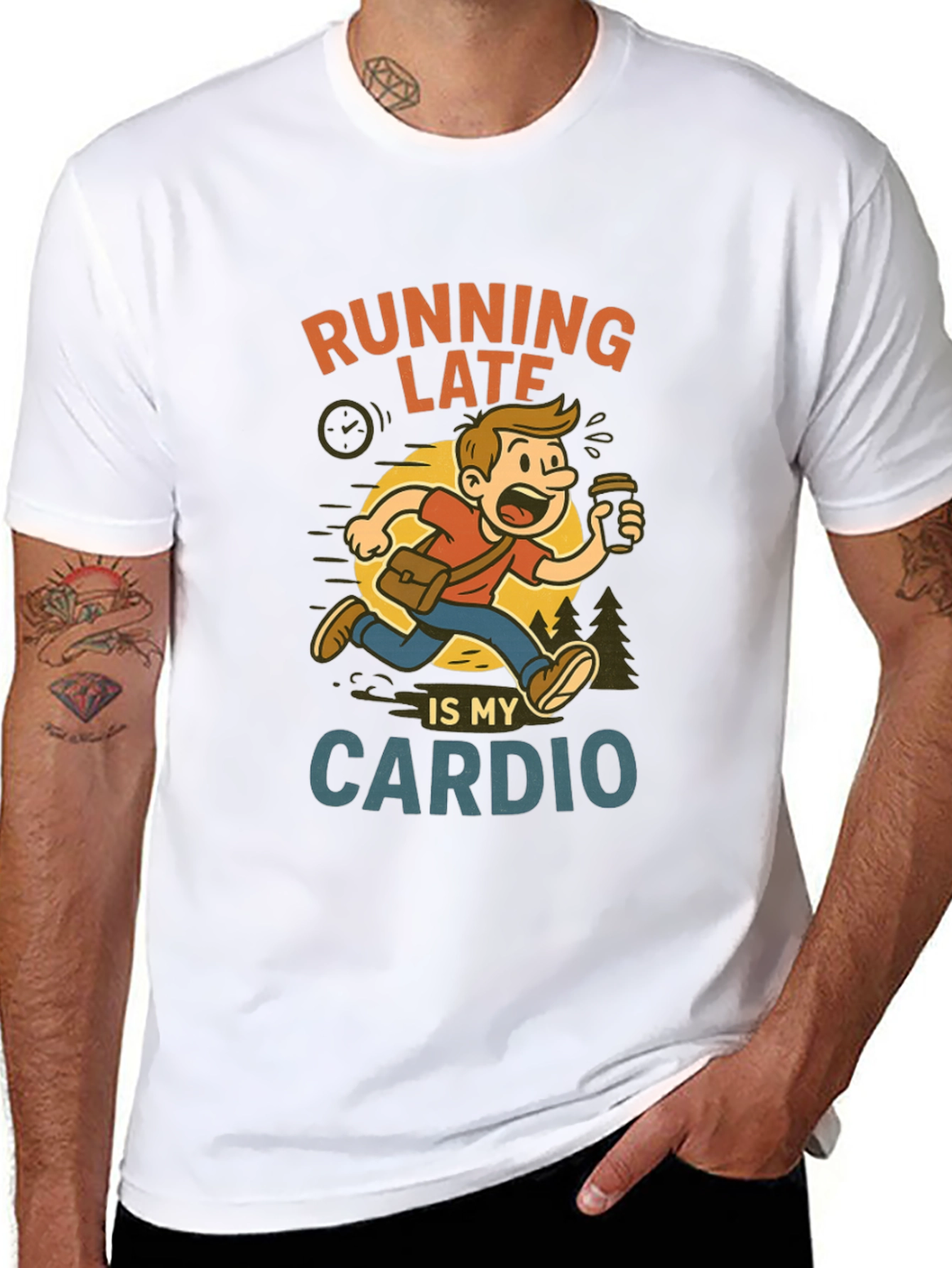 Running Late Cardio Graphic Tee