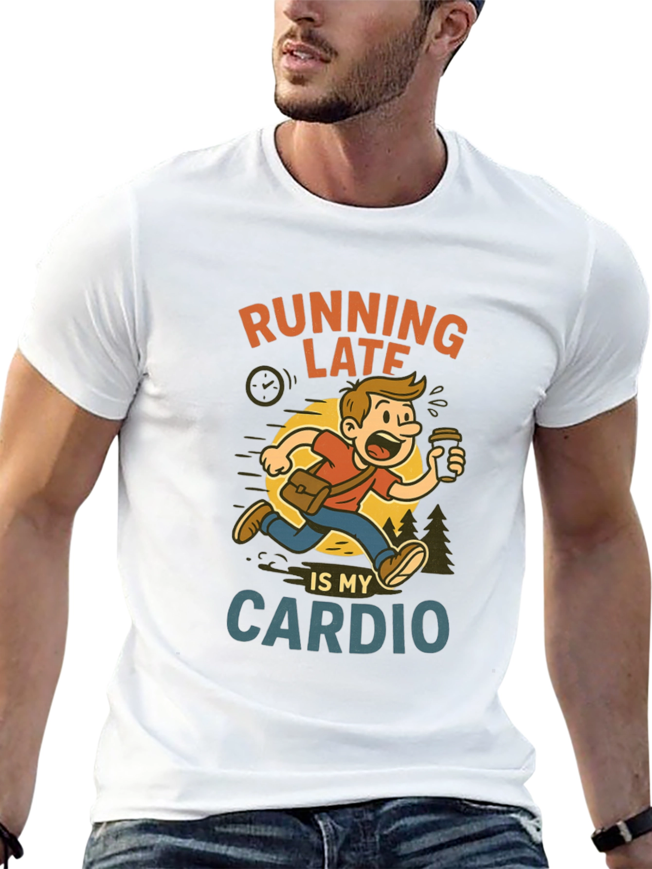 Running Late Cardio Graphic Tee