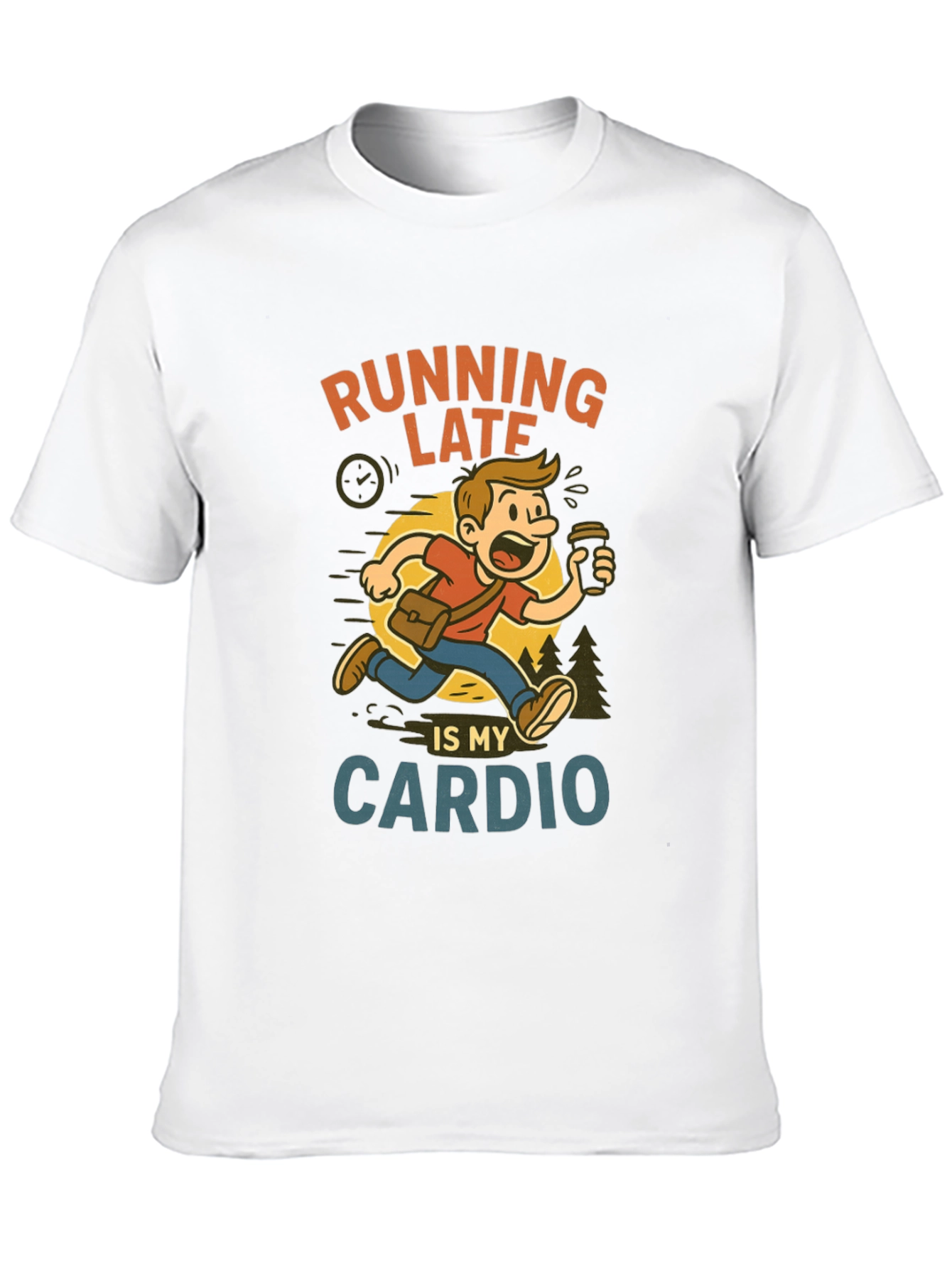 Running Late Cardio Graphic Tee