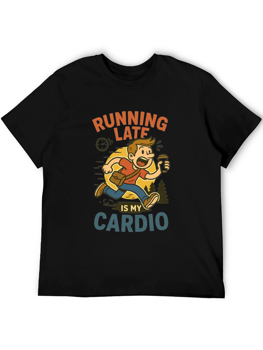 Running Late Cardio Graphic Tee