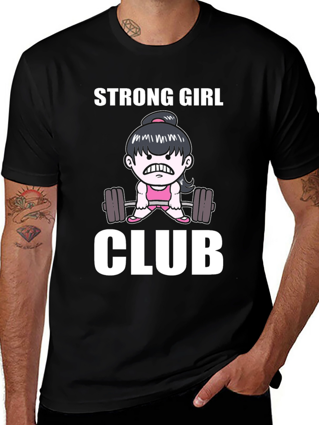 Strong Girl Club Black T-Shirt