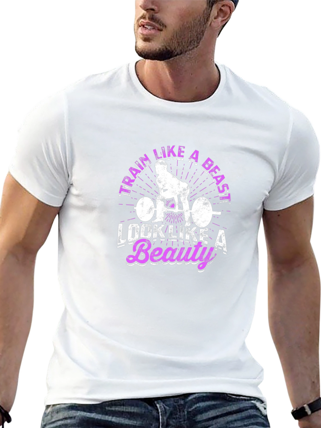 Train Like A Beast T-Shirt - Workout Motivation