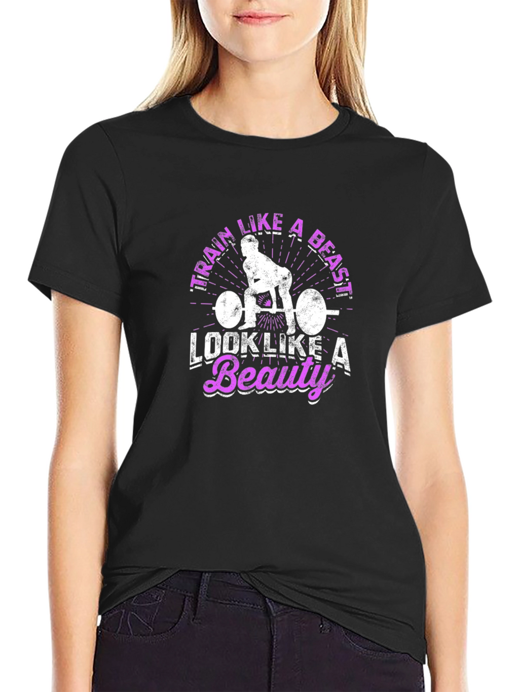 Train Like A Beast T-Shirt - Workout Motivation