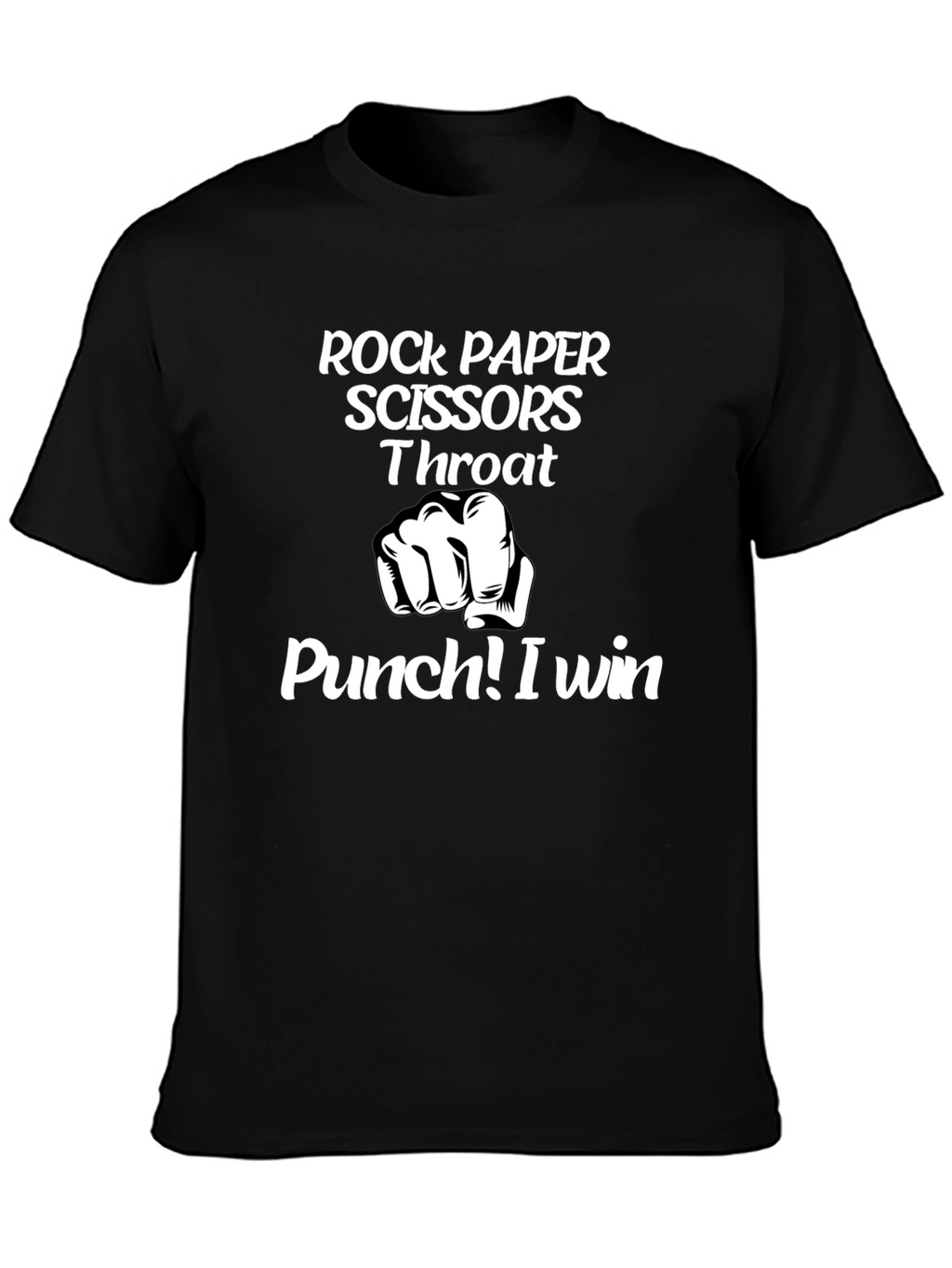 Rock Paper Scissors Throat Punch Graphic Tee