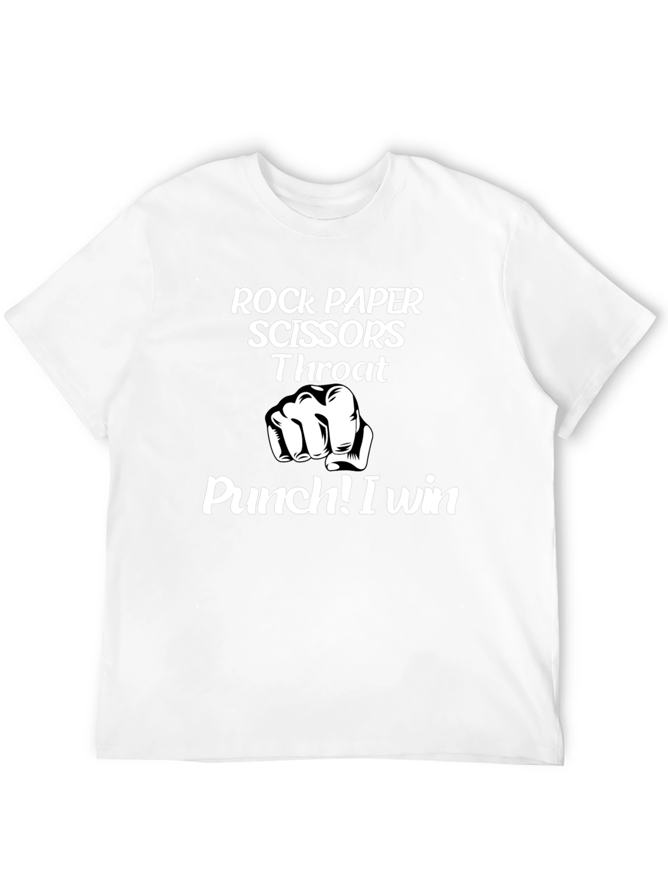 Rock Paper Scissors Throat Punch Graphic Tee