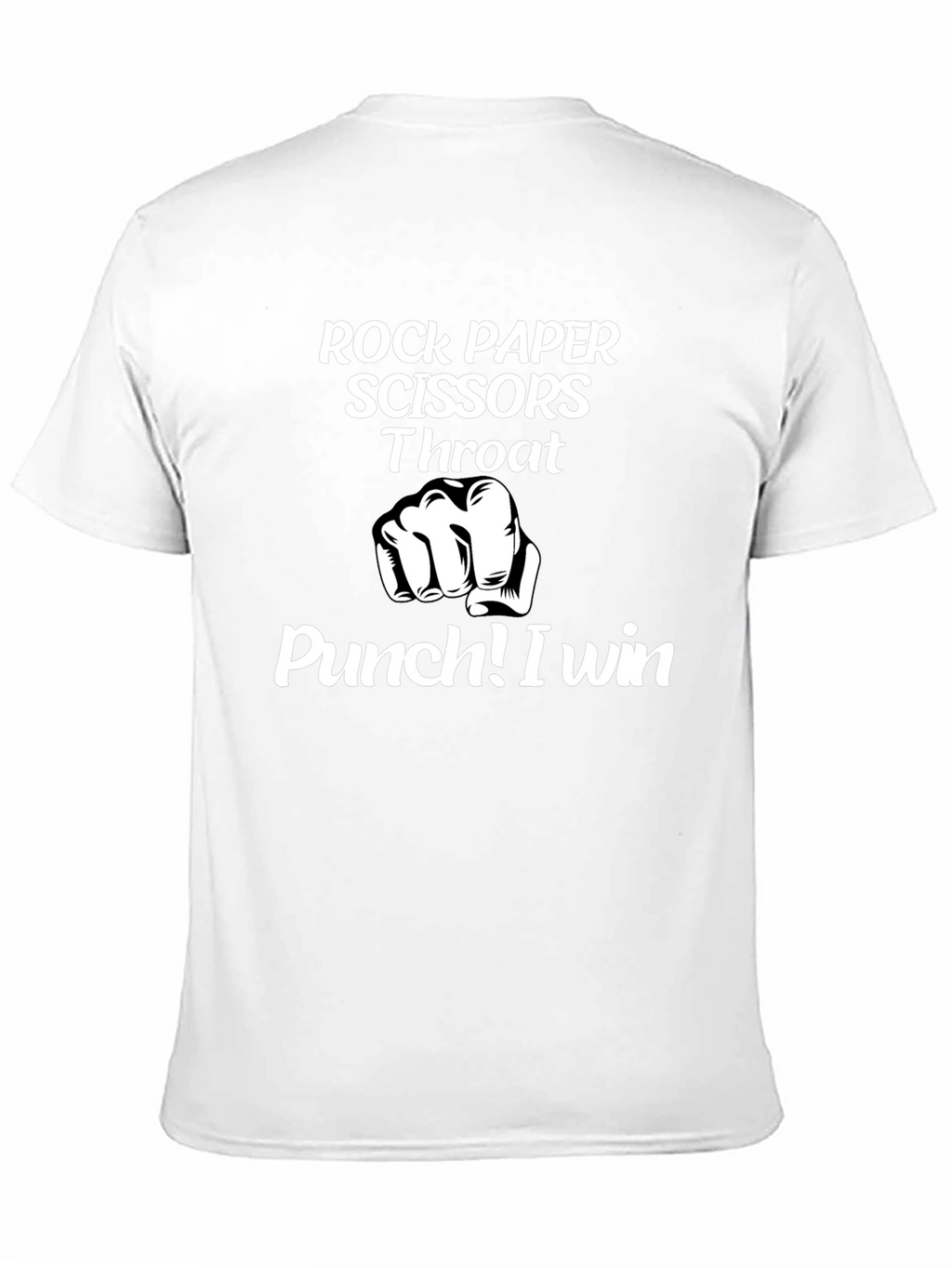 Rock Paper Scissors Throat Punch Graphic Tee