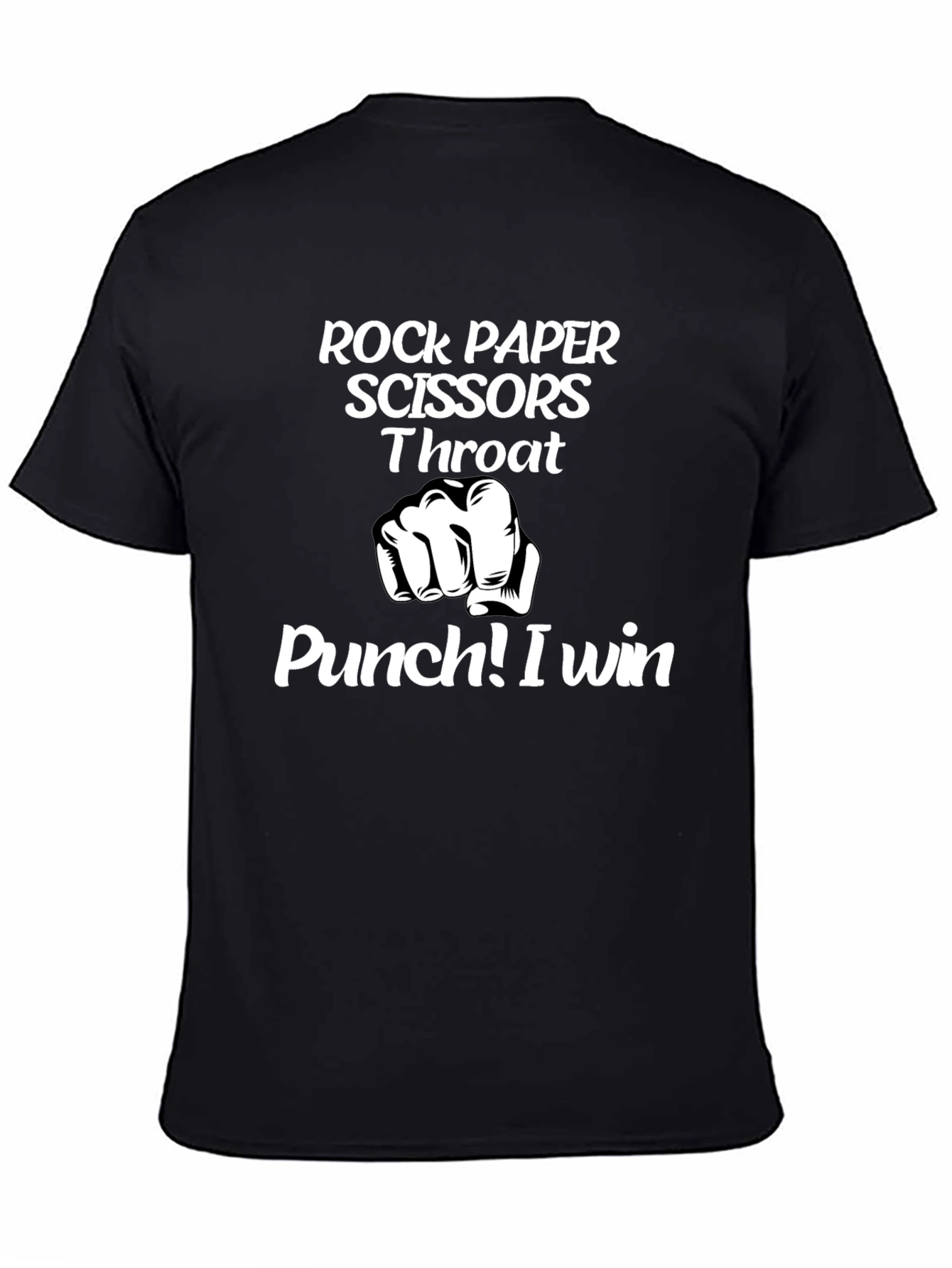 Rock Paper Scissors Throat Punch Graphic Tee