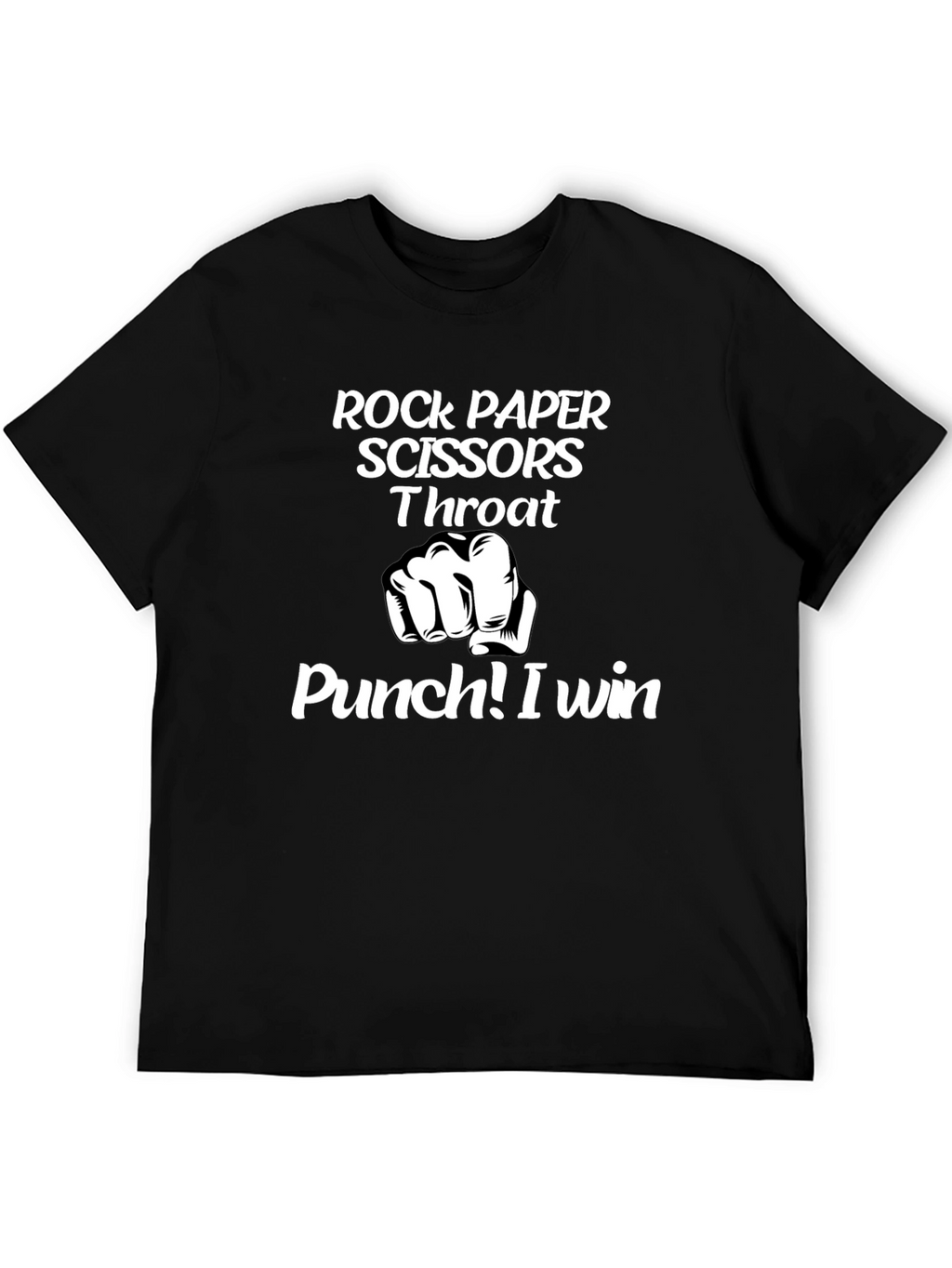 Rock Paper Scissors Throat Punch Graphic Tee