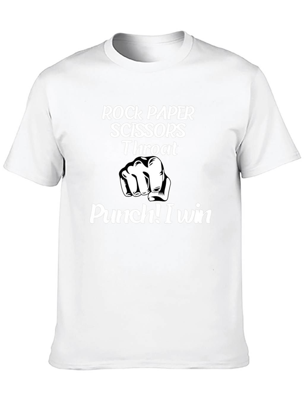 Rock Paper Scissors Throat Punch Graphic Tee