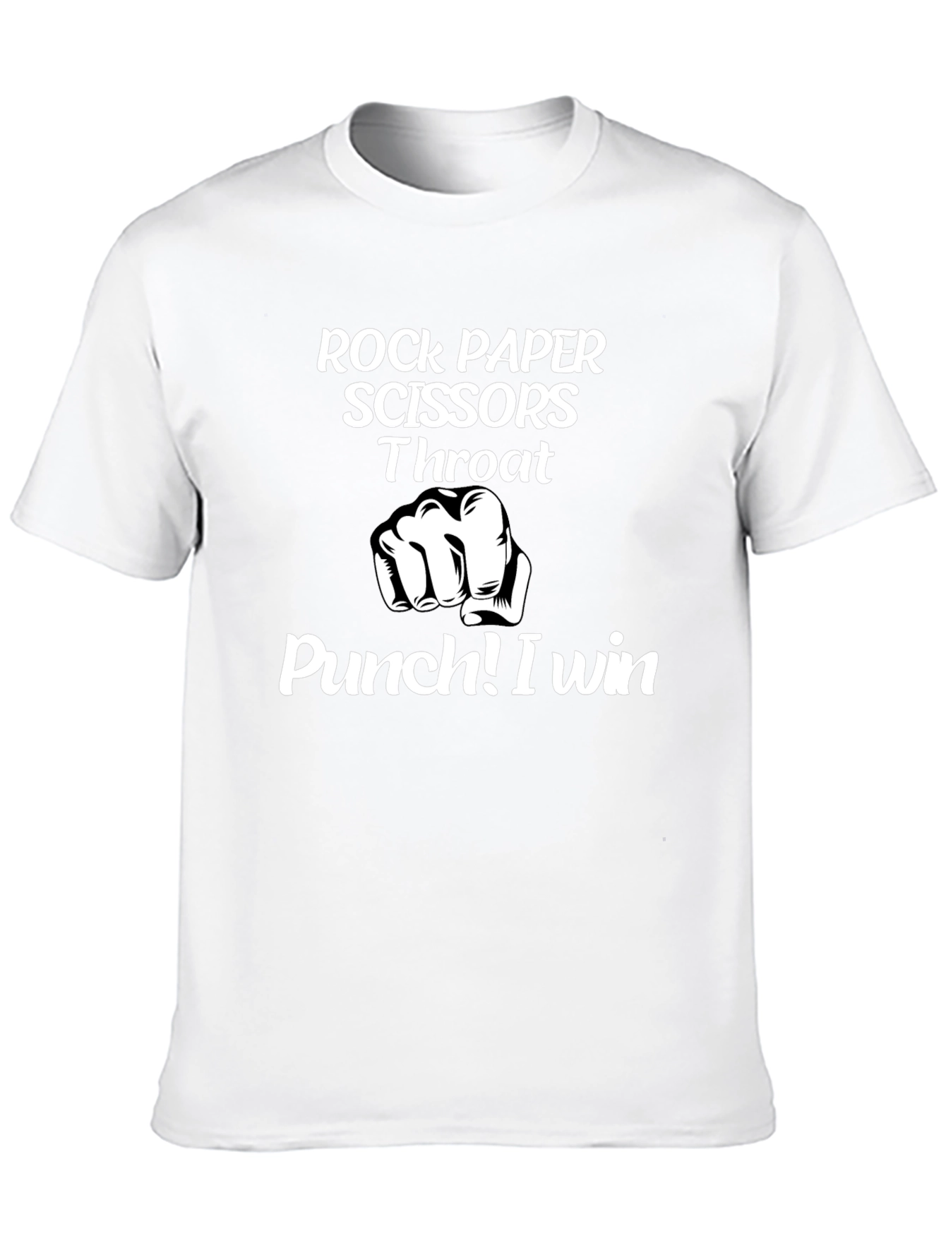 Rock Paper Scissors Throat Punch Graphic Tee