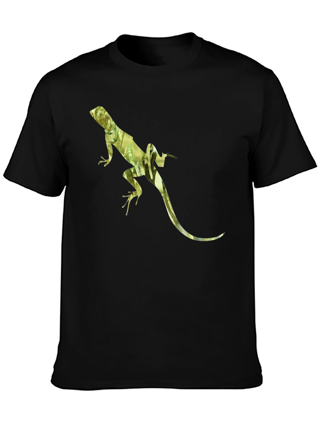 Lizard Print Black T-Shirt