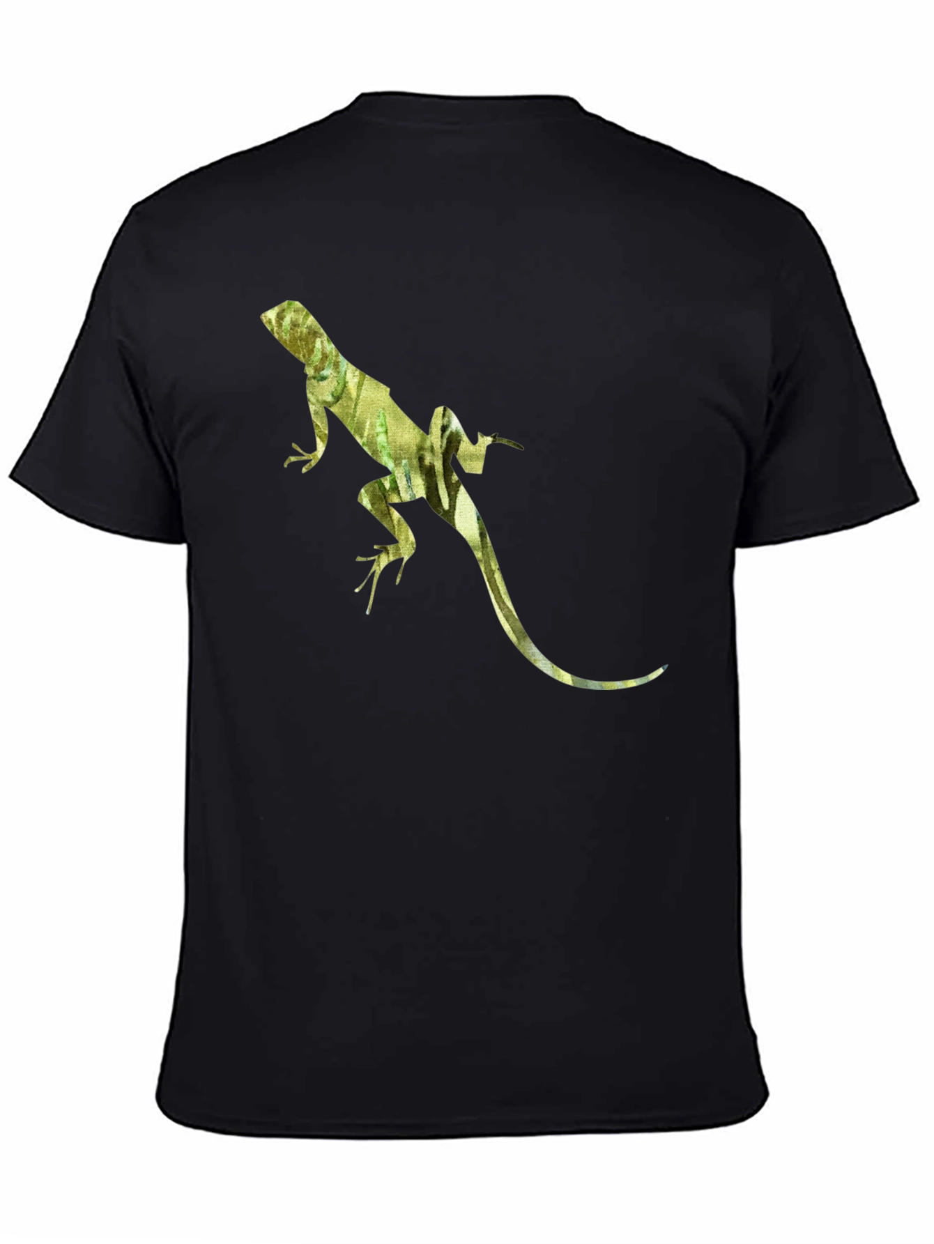 Lizard Print Black T-Shirt
