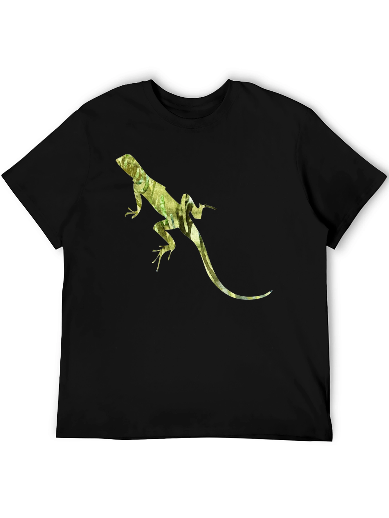 Lizard Print Black T-Shirt