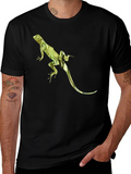 Lizard Print Black T-Shirt