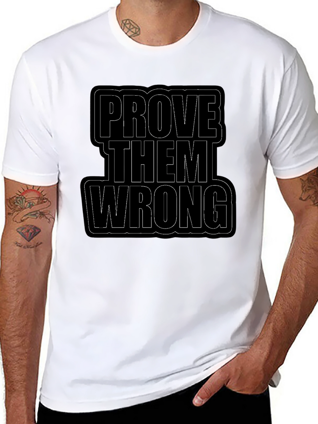 Prove Them Wrong Black Graphic Tee