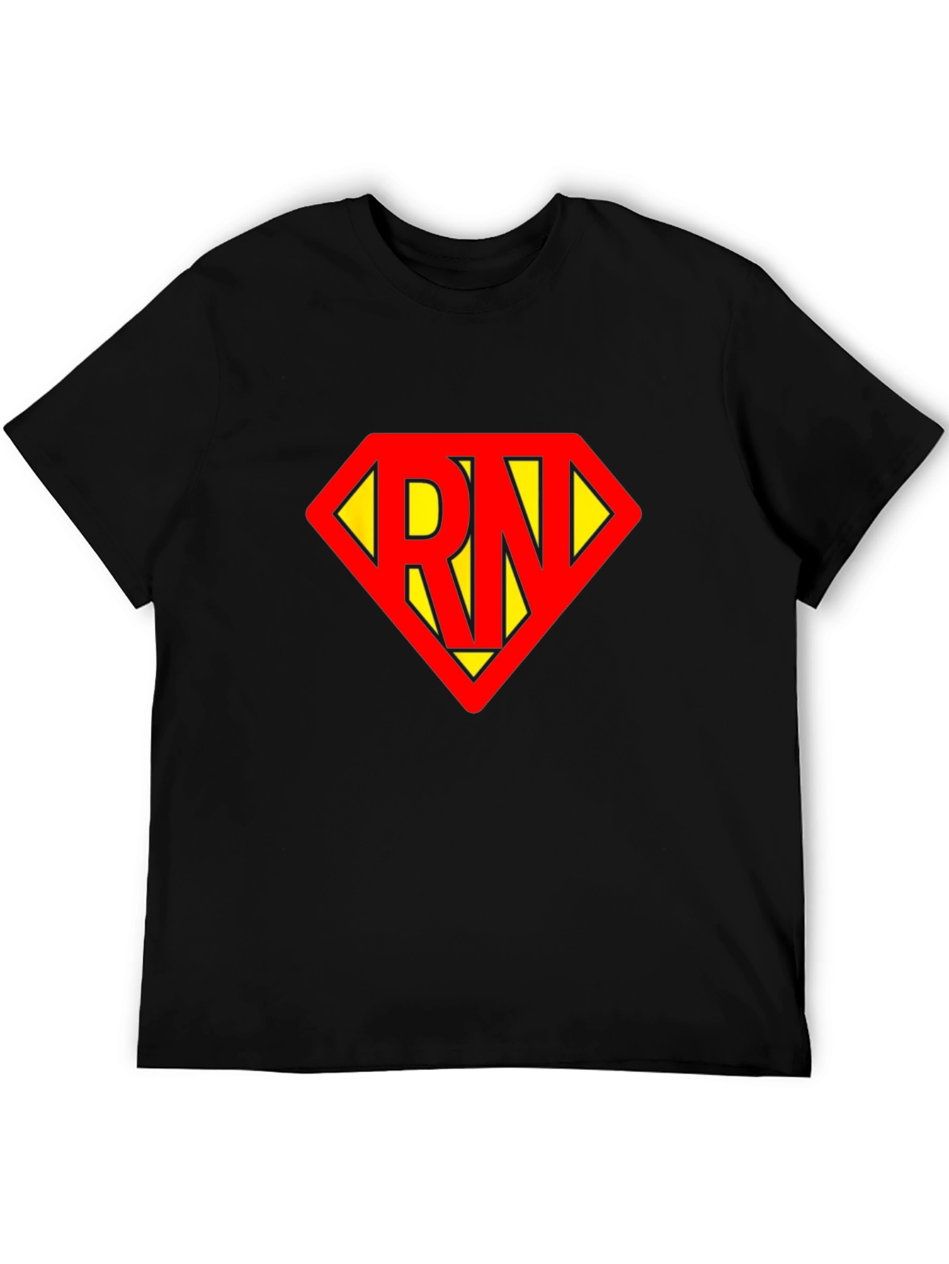 RN Superhero T-Shirt - Black Cotton Tee