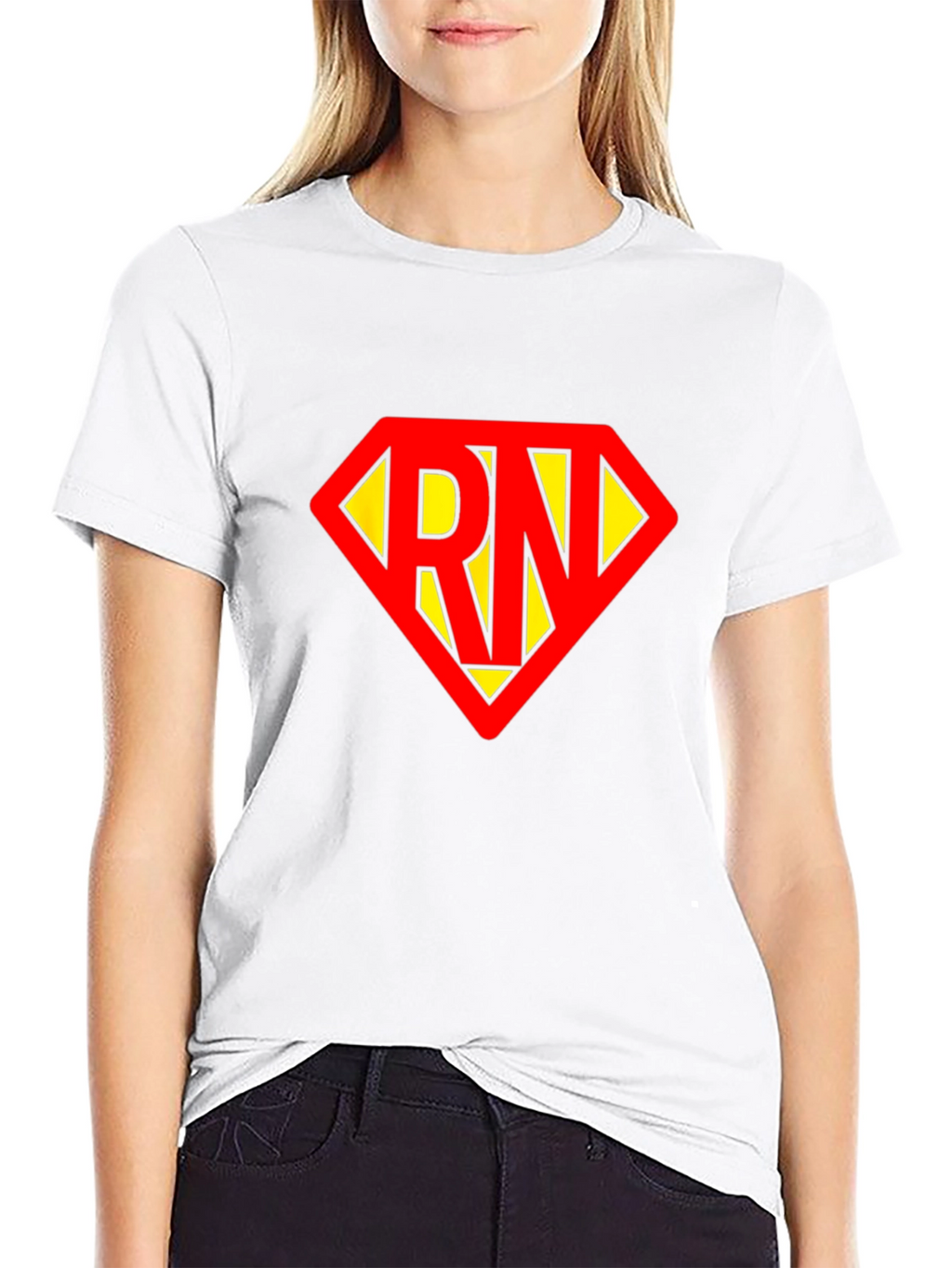 RN Superhero T-Shirt - Black Cotton Tee