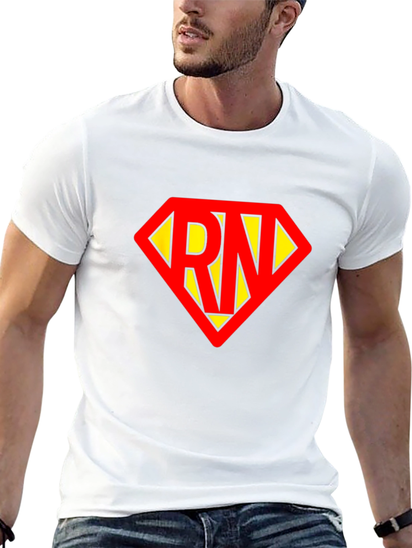 RN Superhero T-Shirt - Black Cotton Tee