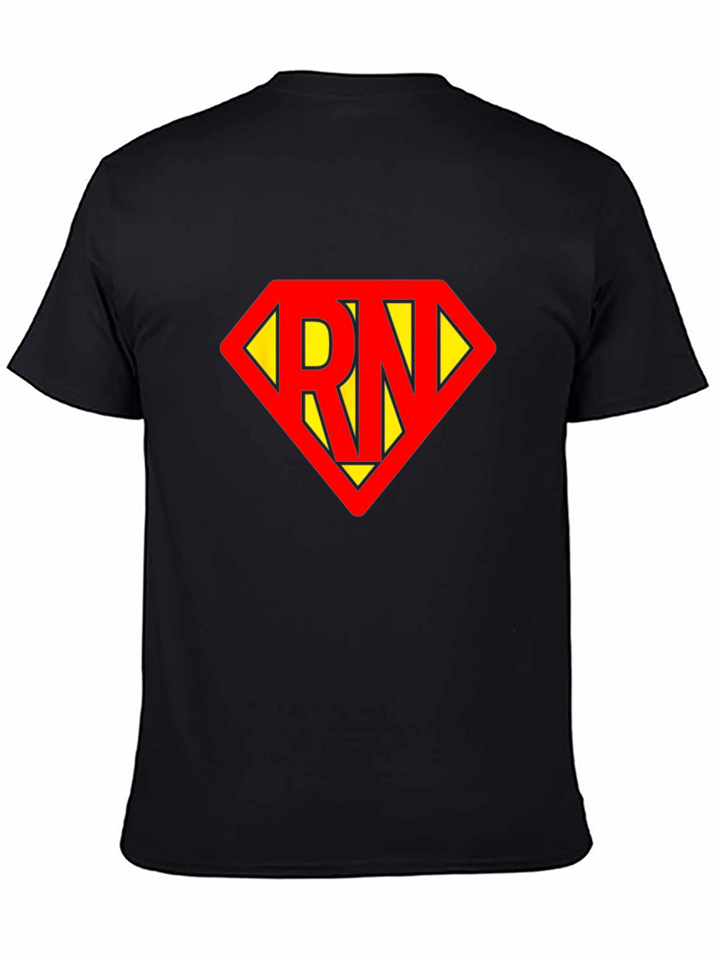 RN Superhero T-Shirt - Black Cotton Tee